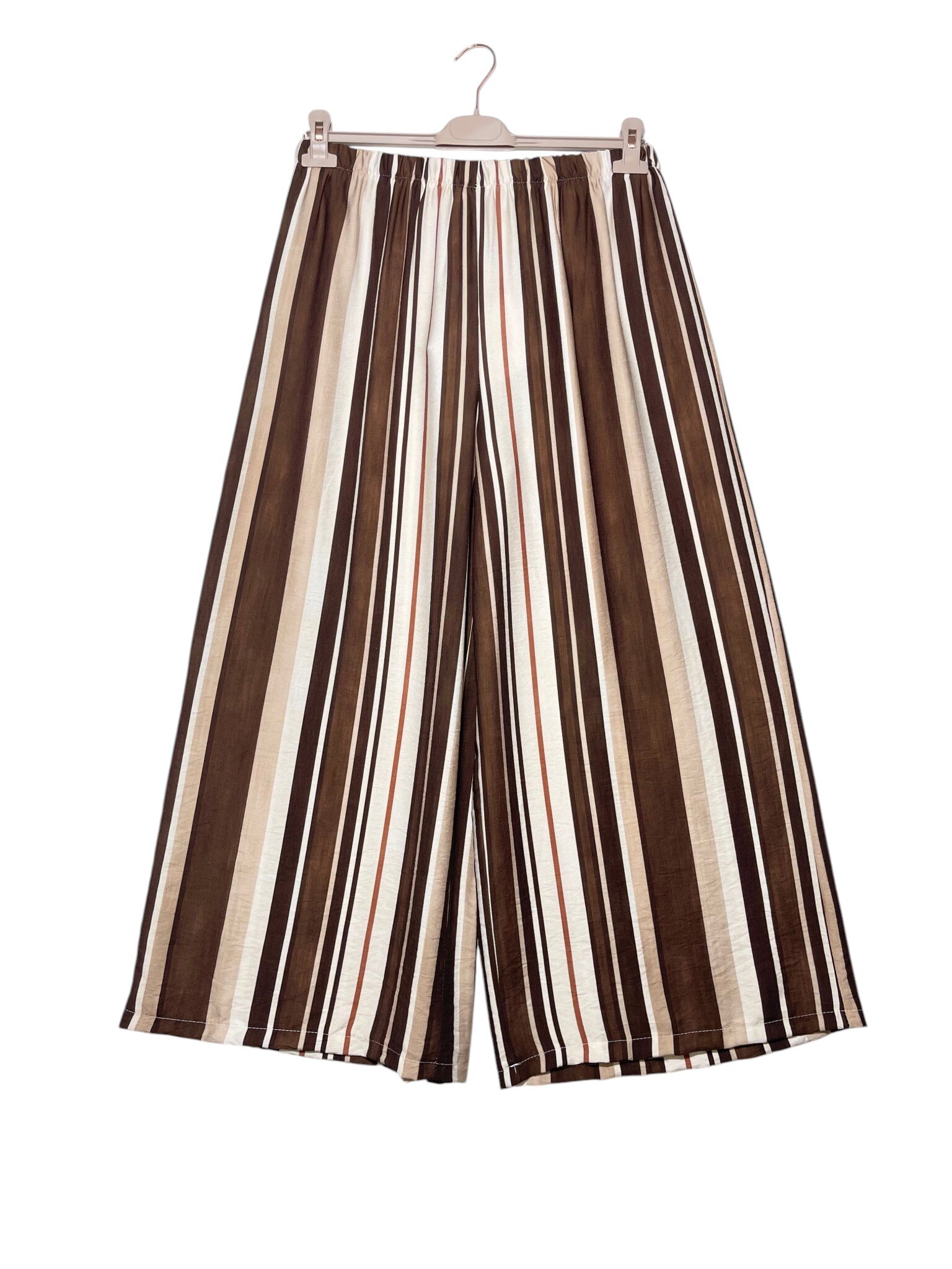 Wholesaler Elegance - Plus size striped palazzo pants