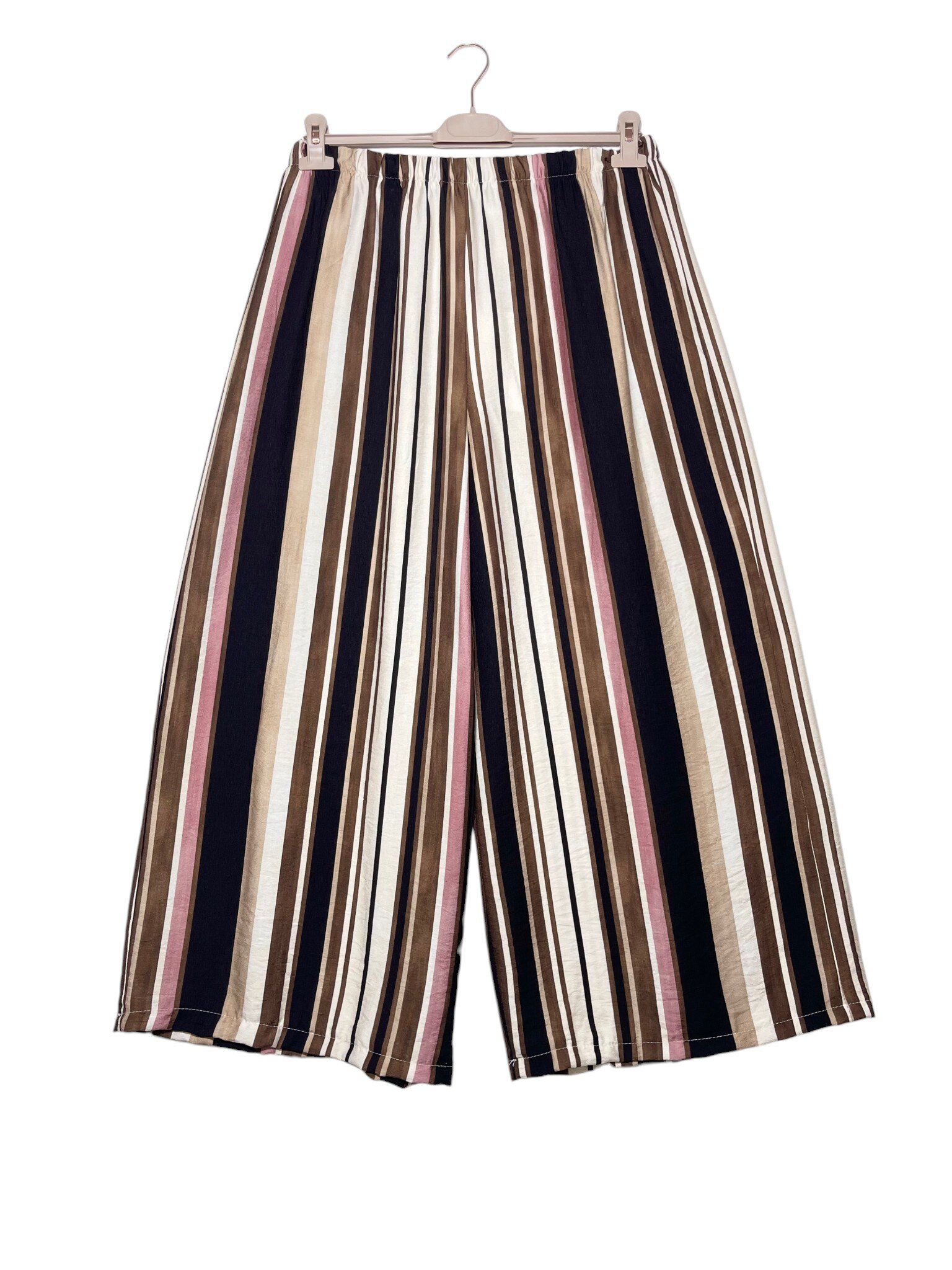 Mayorista Elegance - Pantalón palazzo a rayas de talla grande