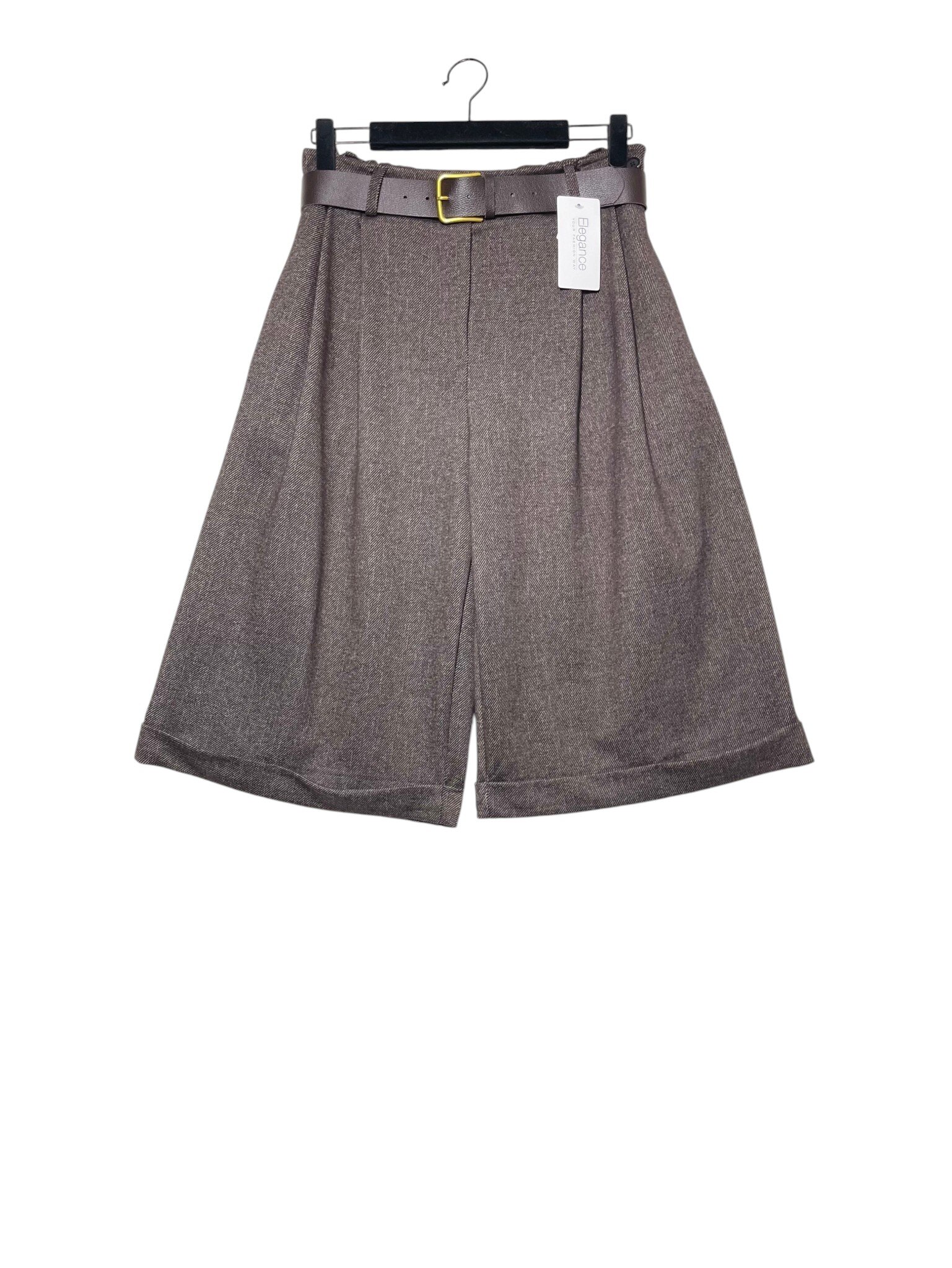 Großhändler Elegance - Bermuda-Shorts mit Falten und elastischem Bund