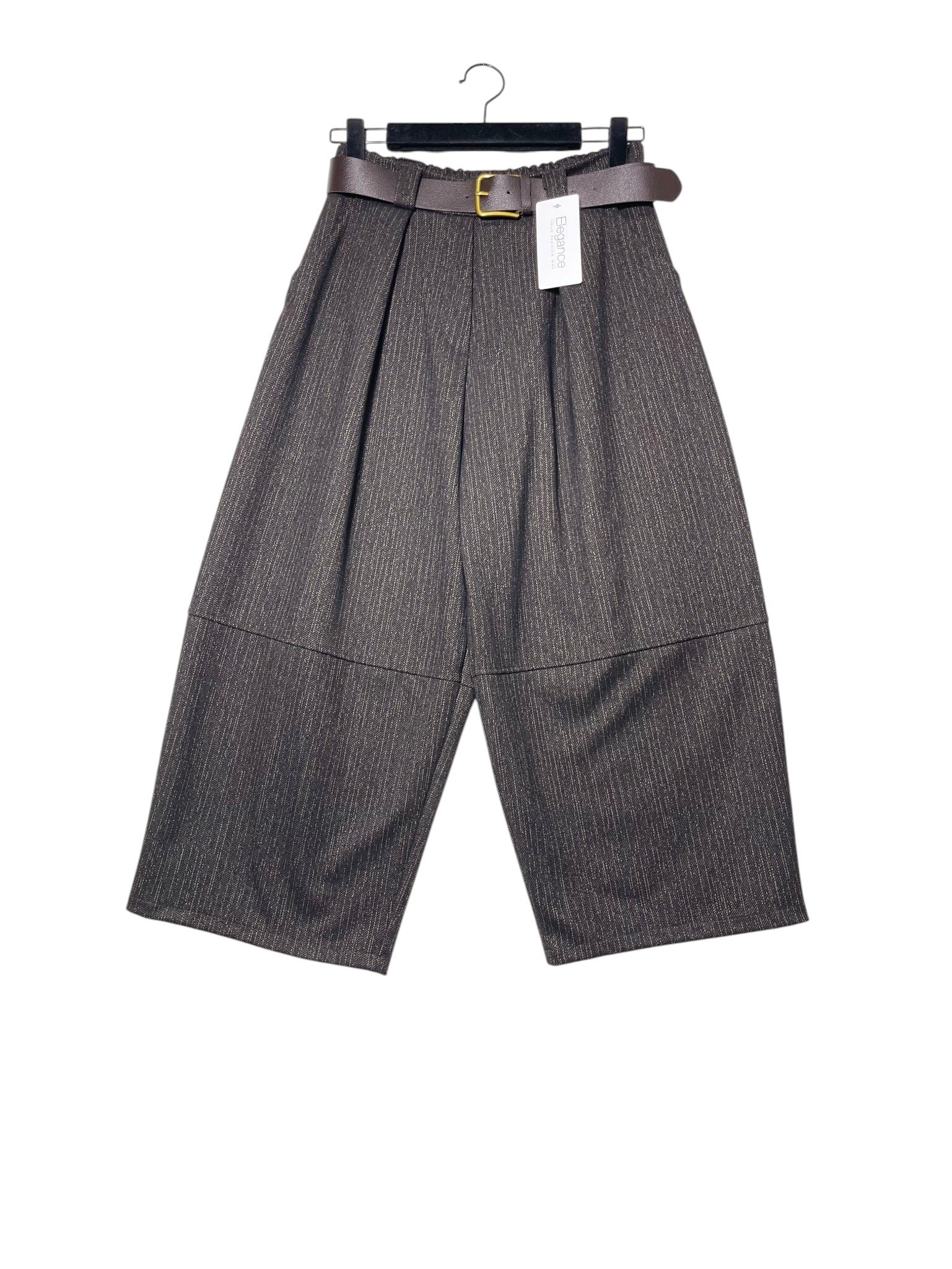 Großhändler Elegance - Baggy-Hose mit Streifeneffekt und elastischem Bund