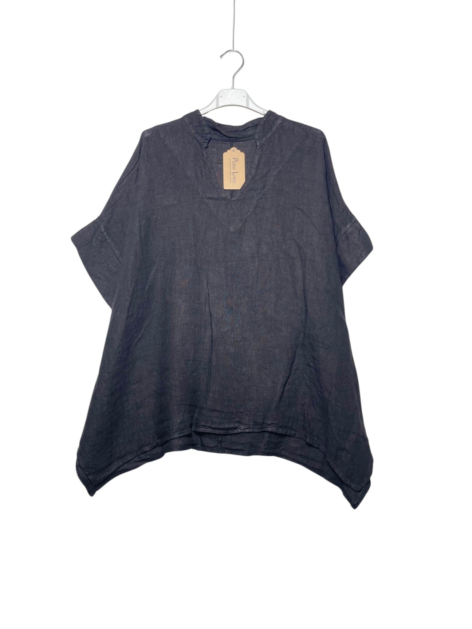 Wholesaler Elegance - Pure linen V-neck blouse