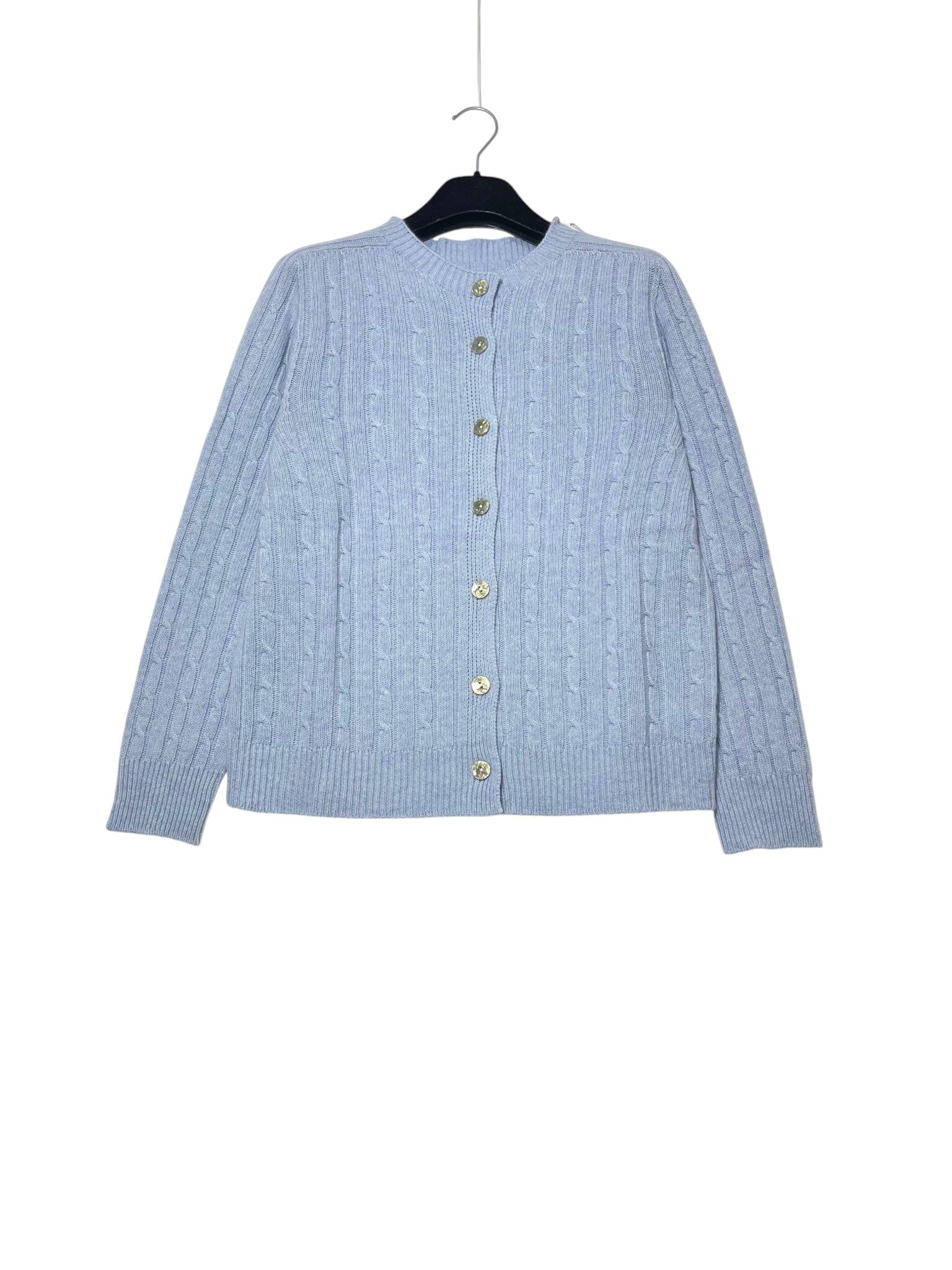 Grossista Elegance - Cardigan misto cashmere con treccine