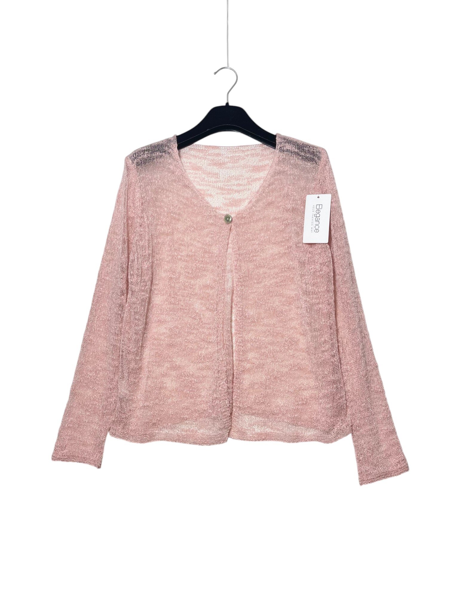 Wholesaler Elegance - Polka dot knit cardigan with central button