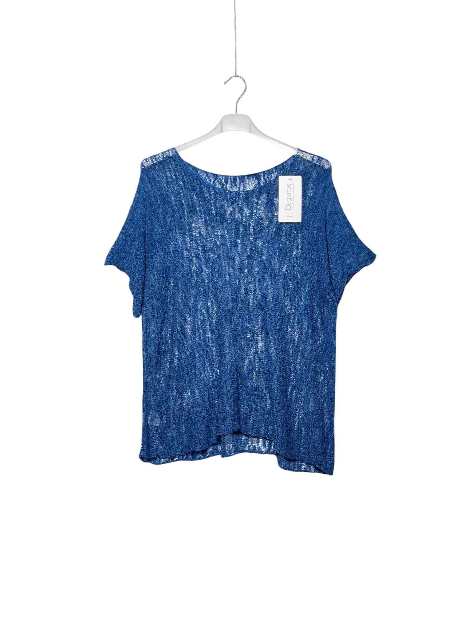 Wholesaler Elegance - Oversized lightweight knit short-sleeve top