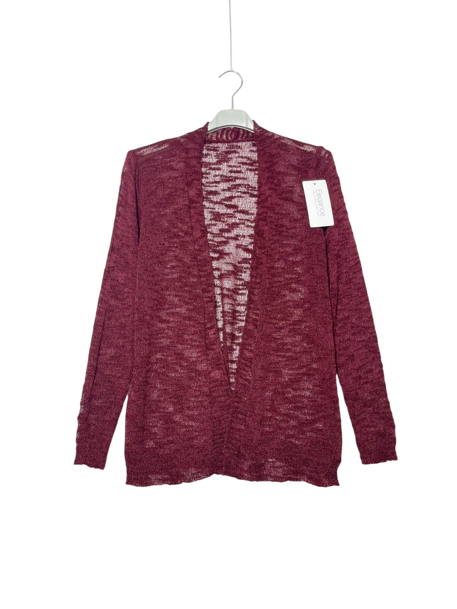 Grossista Elegance - Cardigan aperto filato a pallini