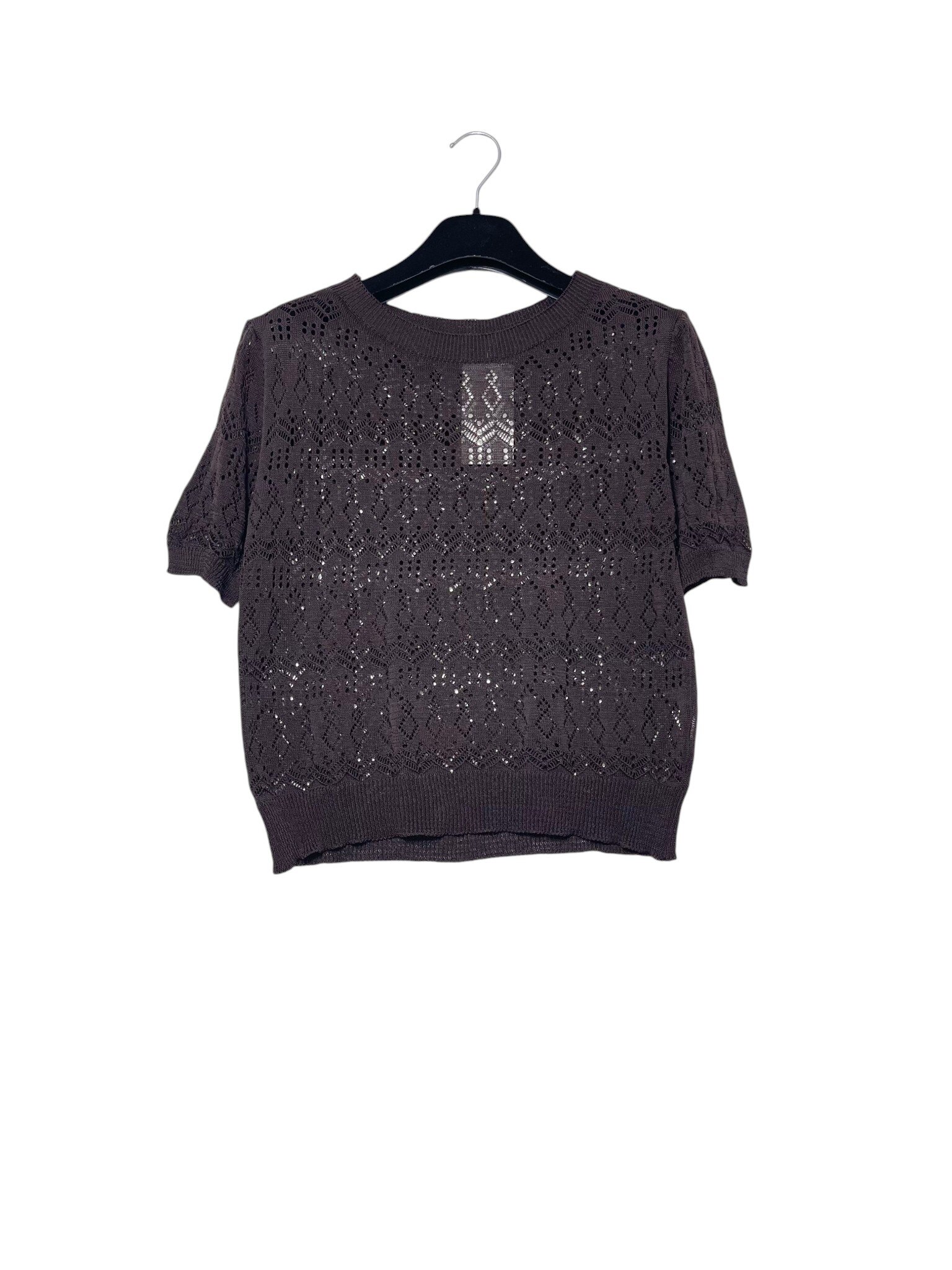 Wholesaler Elegance - Geometric openwork viscose sweater
