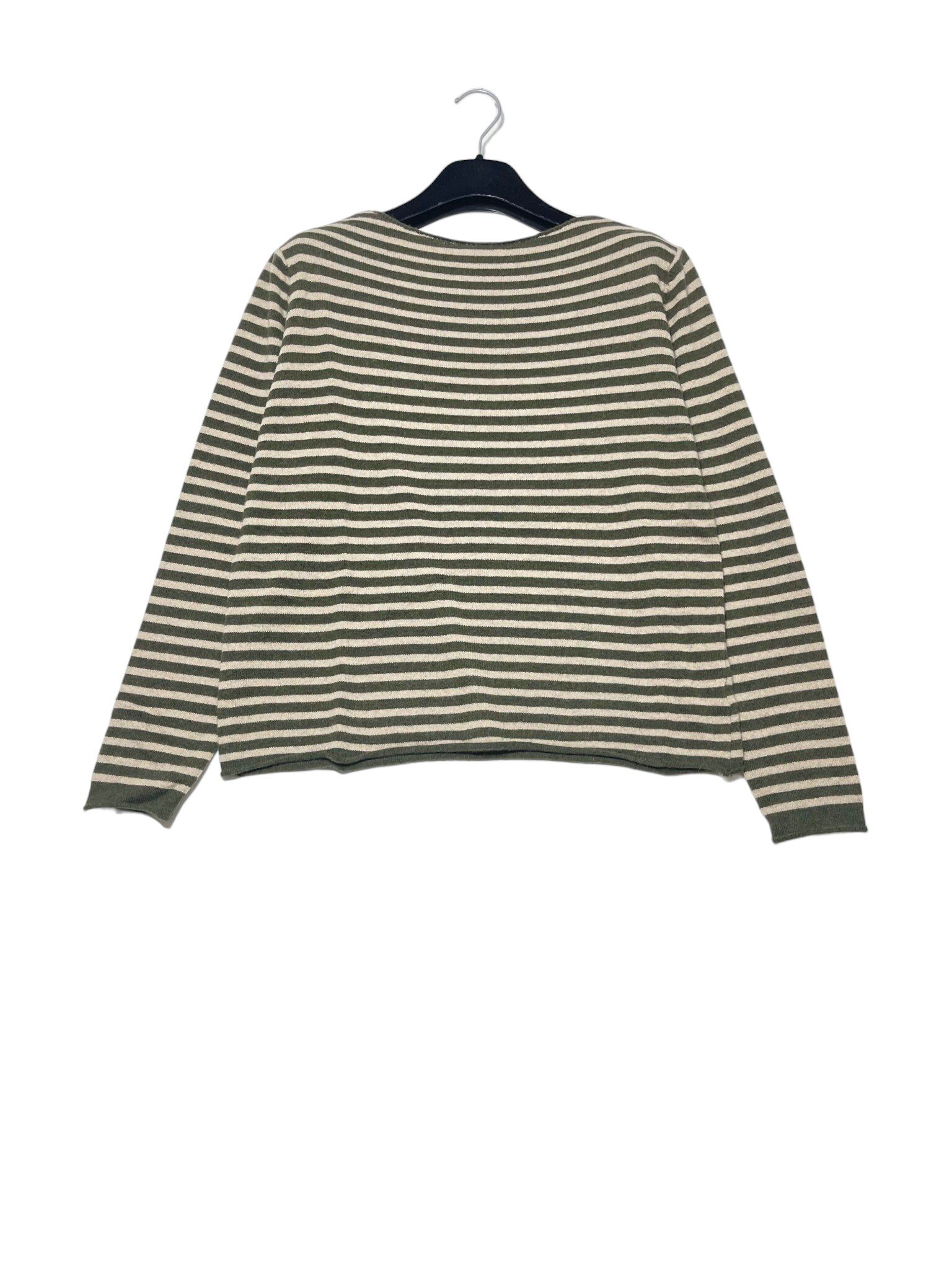 Wholesaler Elegance - Striped crew neck cashmere blend sweater
