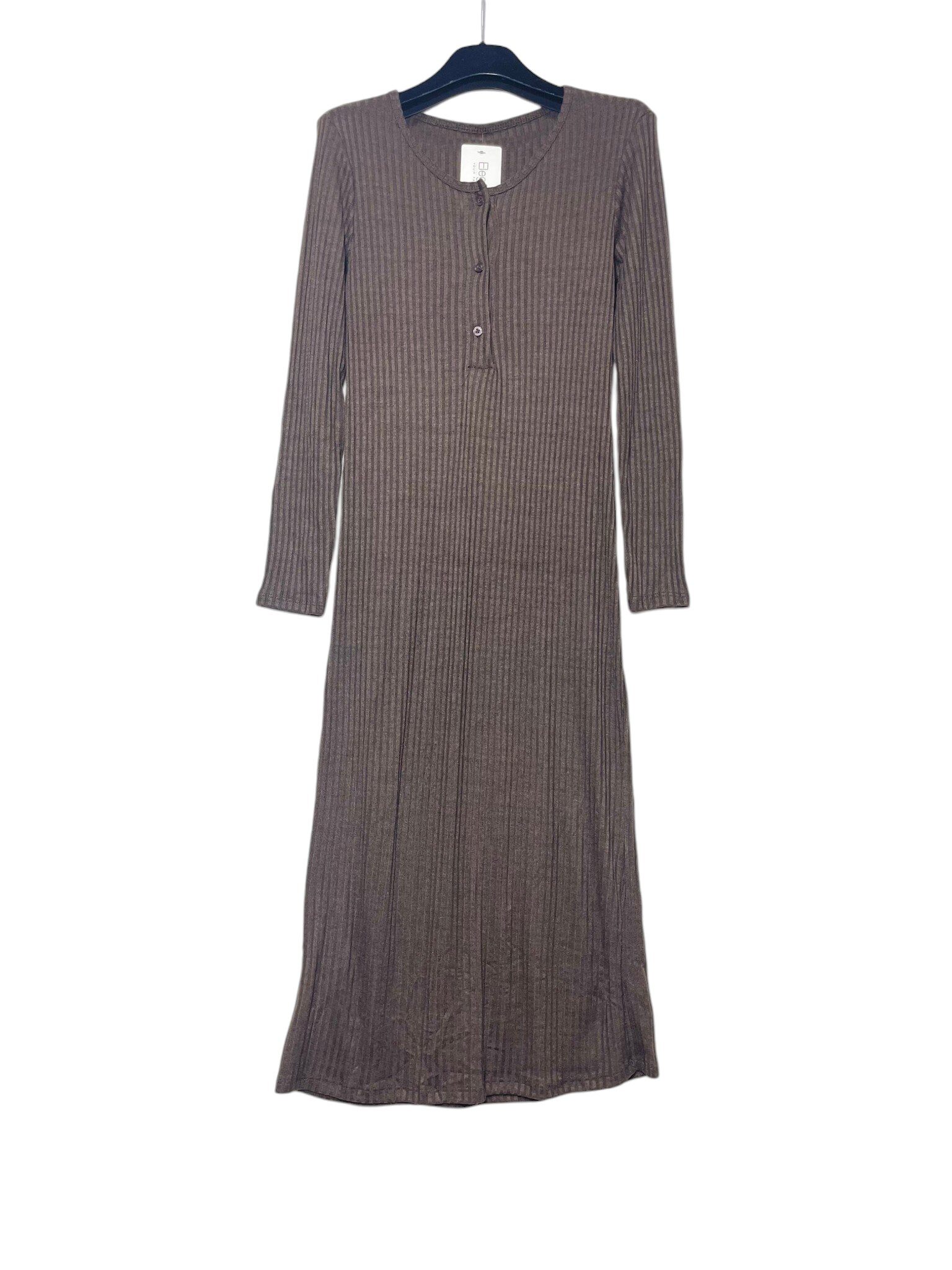 Grossiste Elegance - Robe côtelée avec boutons