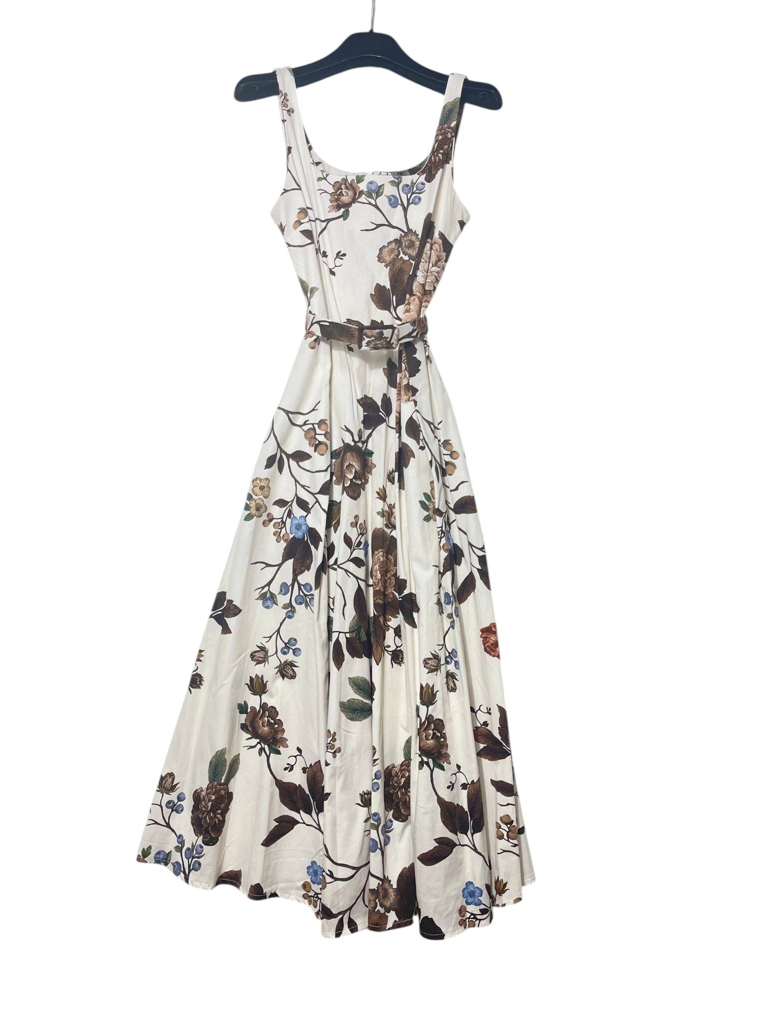 Wholesaler Elegance - Fitted dress with straps and back zip floral print
