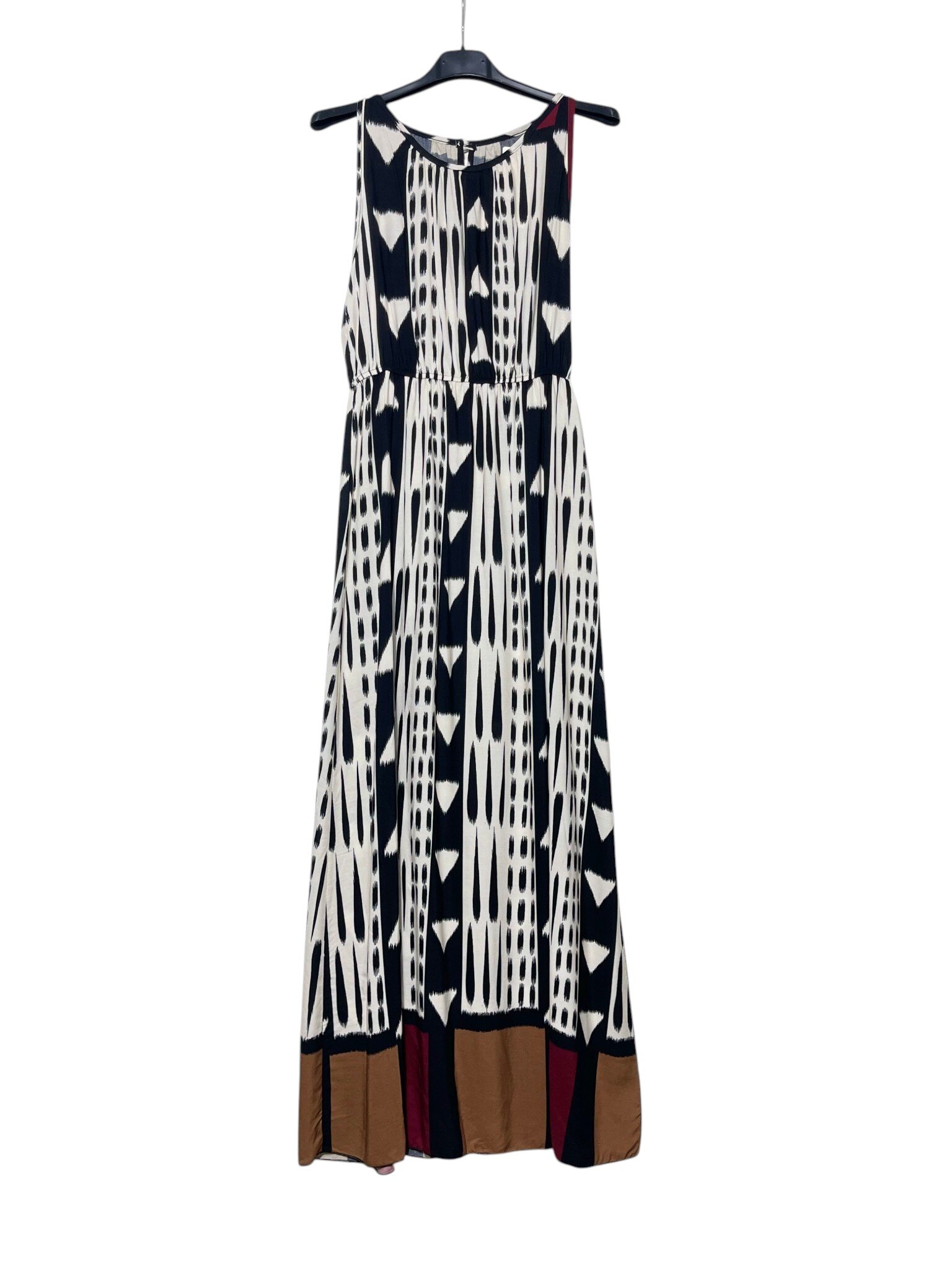 Wholesaler Elegance - Sleeveless dress with elastic waist geometric print