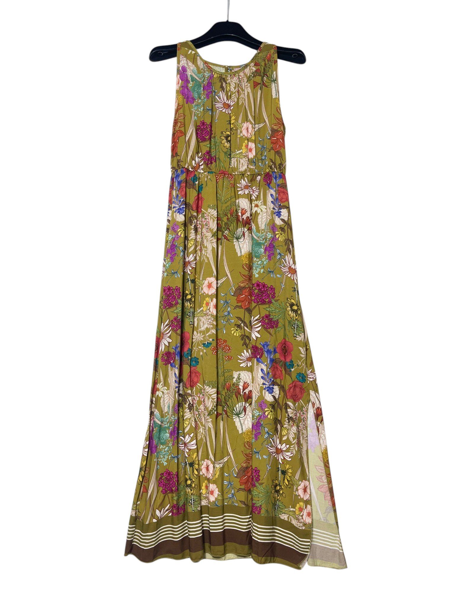 Wholesaler Elegance - Sleeveless dress with elastic waist floral print