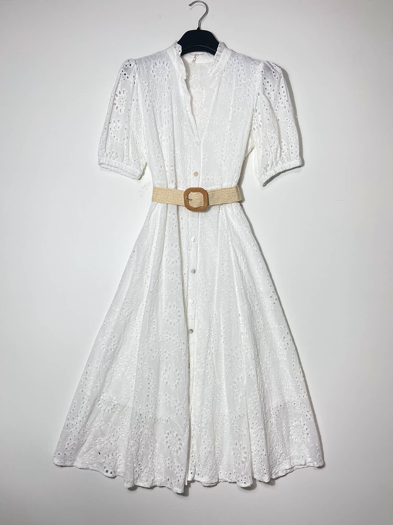 Wholesaler Elegance - Chemisier San Gallo dress with belt
