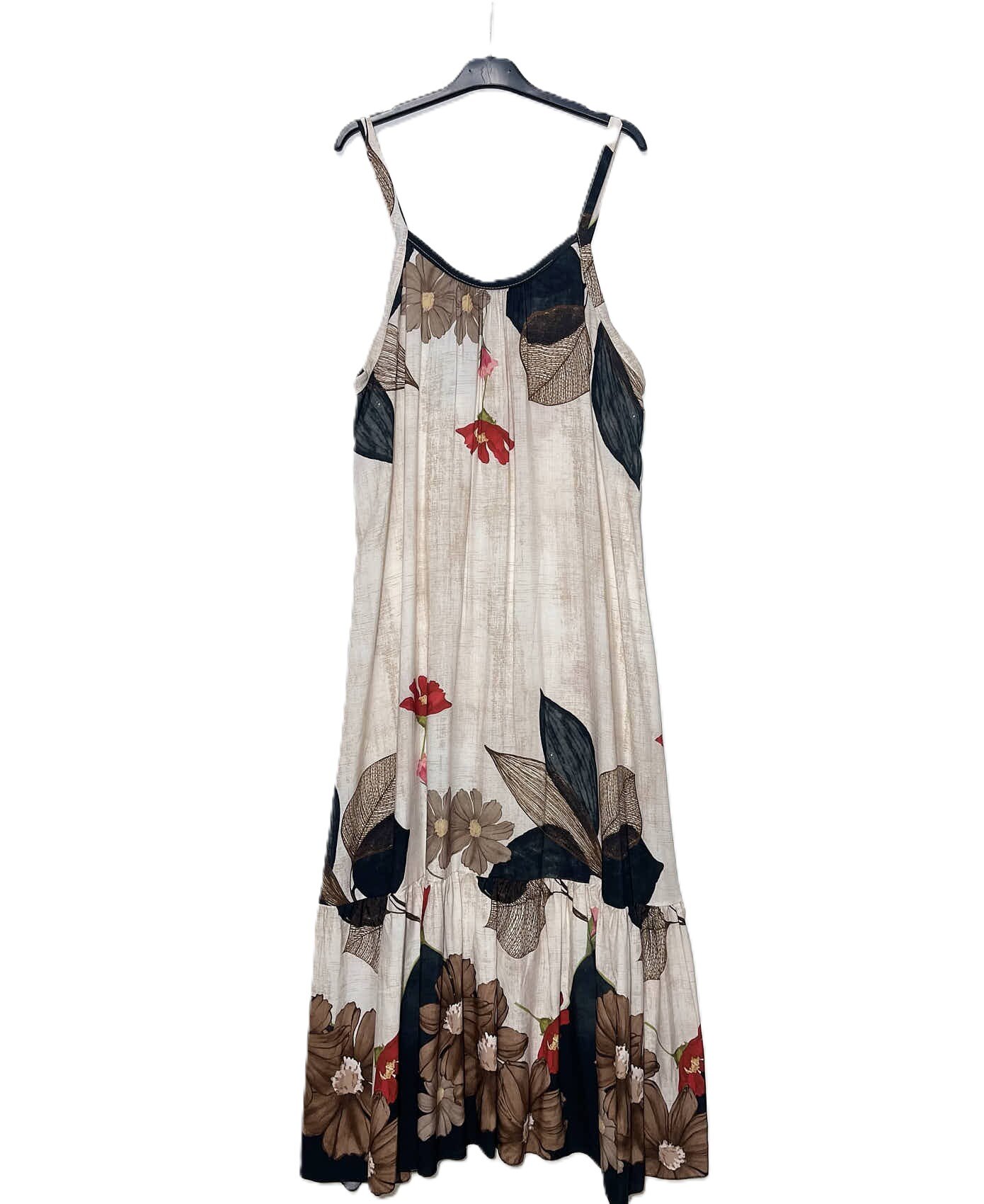 Wholesaler Elegance - Long floral ruffled dress