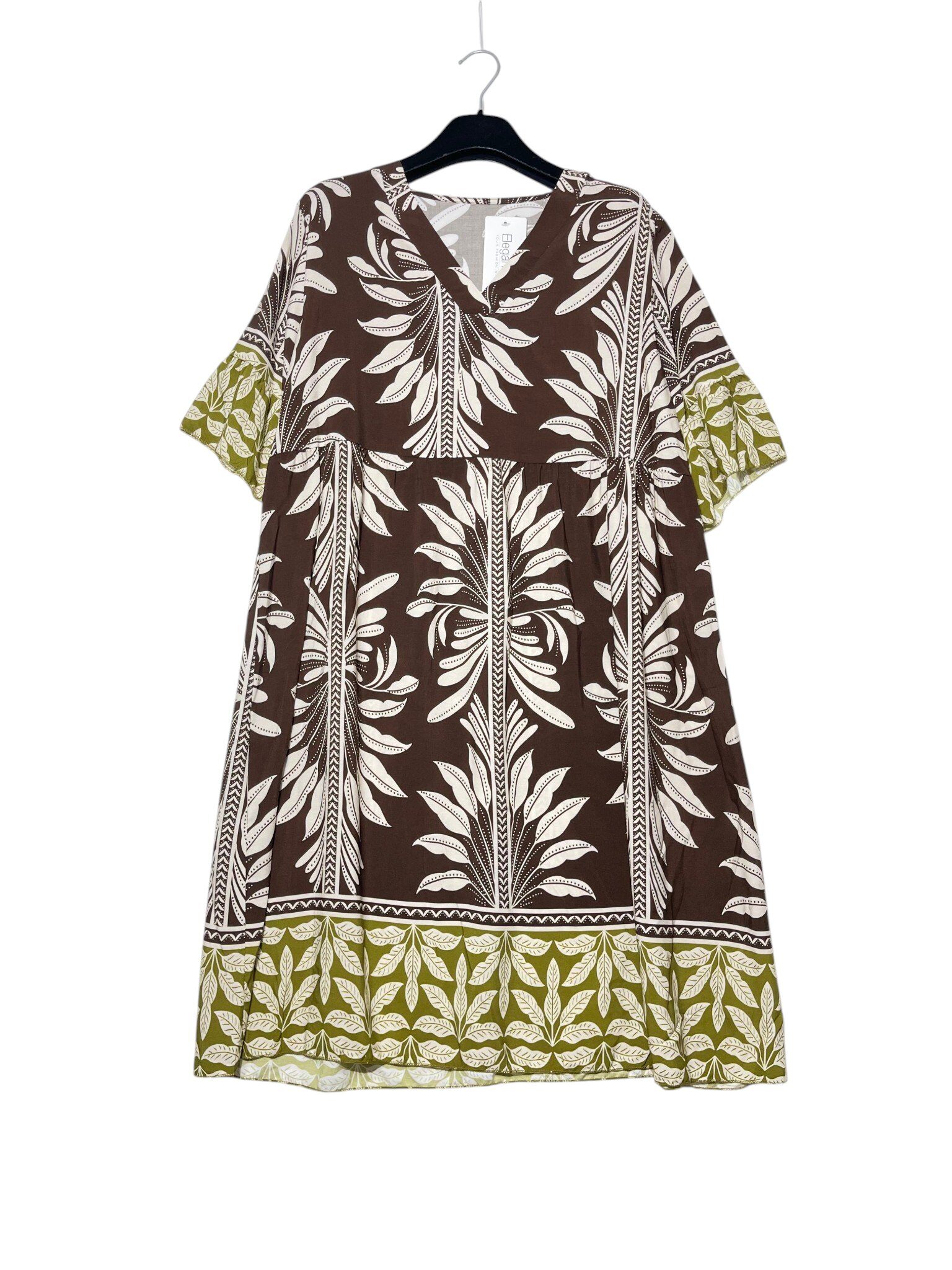 Wholesaler Elegance - V-neck dress with ruffled sleeves