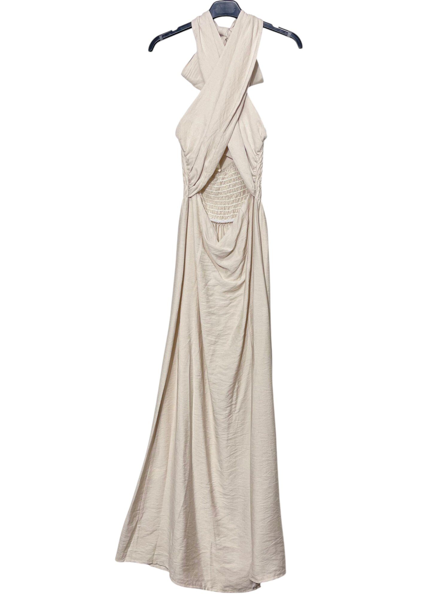 Mayorista Elegance - Vestido largo cruzado con abertura lateral