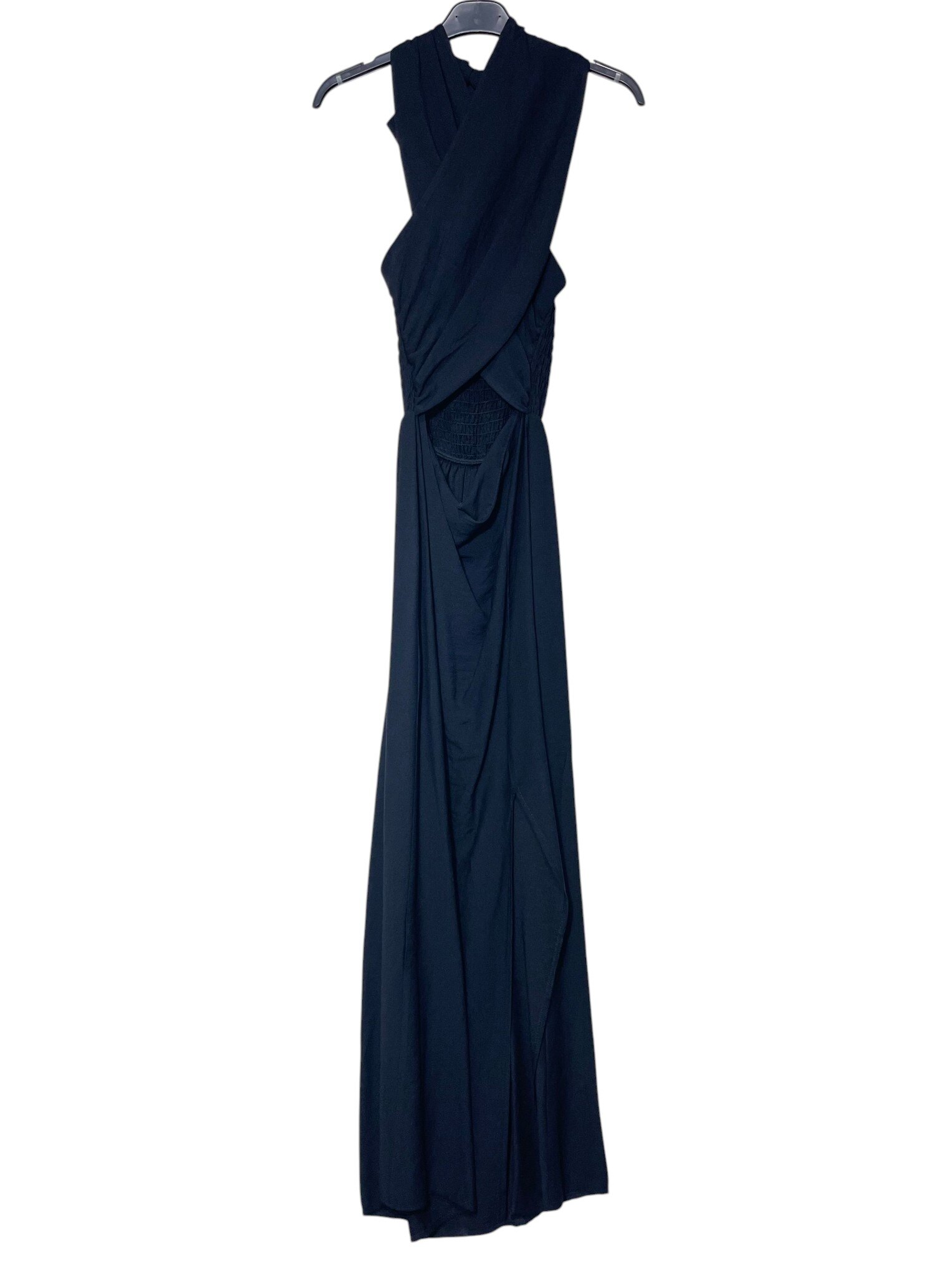 Wholesaler Elegance - Long wrap dress with side slit