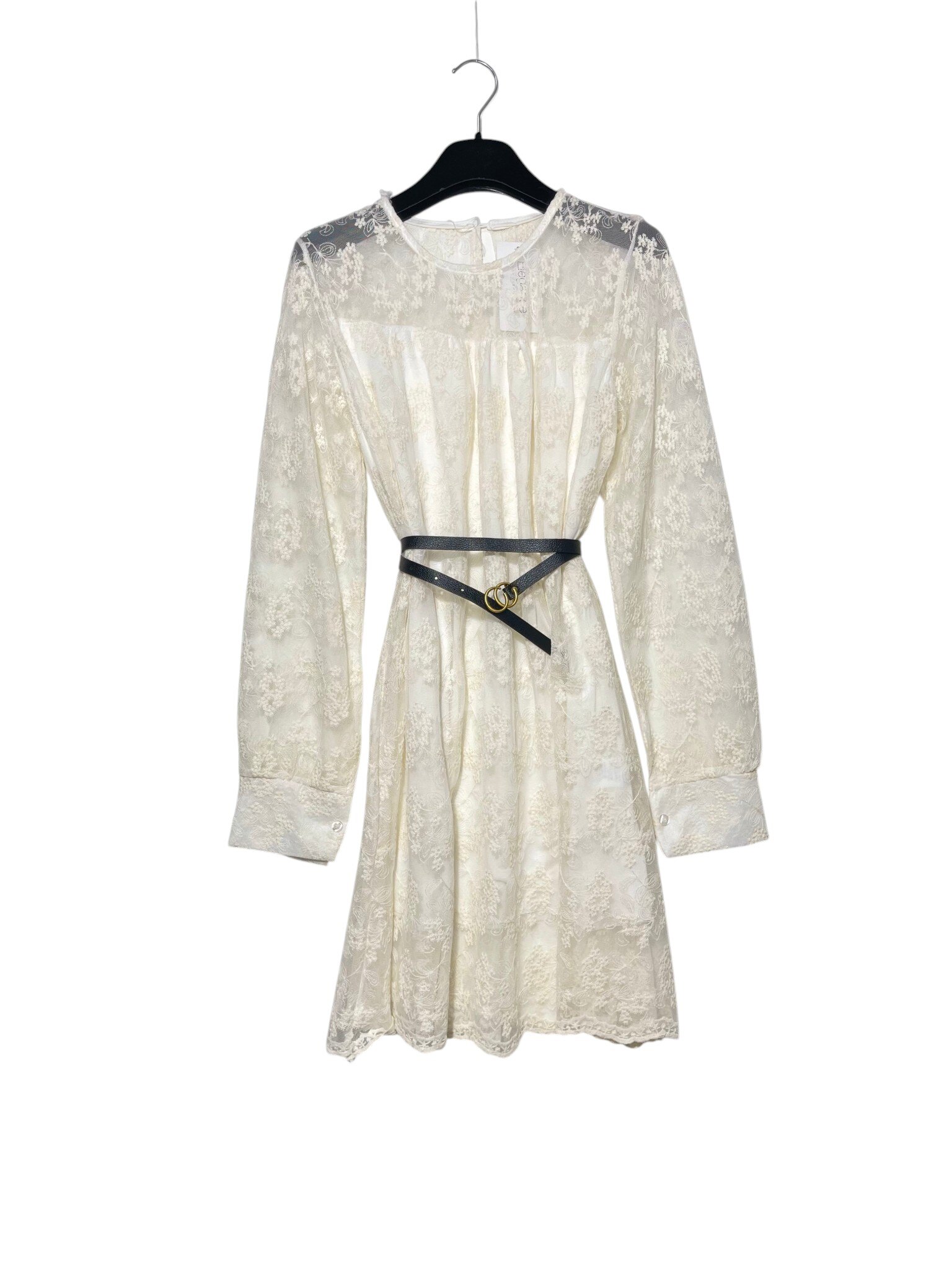 Wholesaler Elegance - Short lace dress with back button