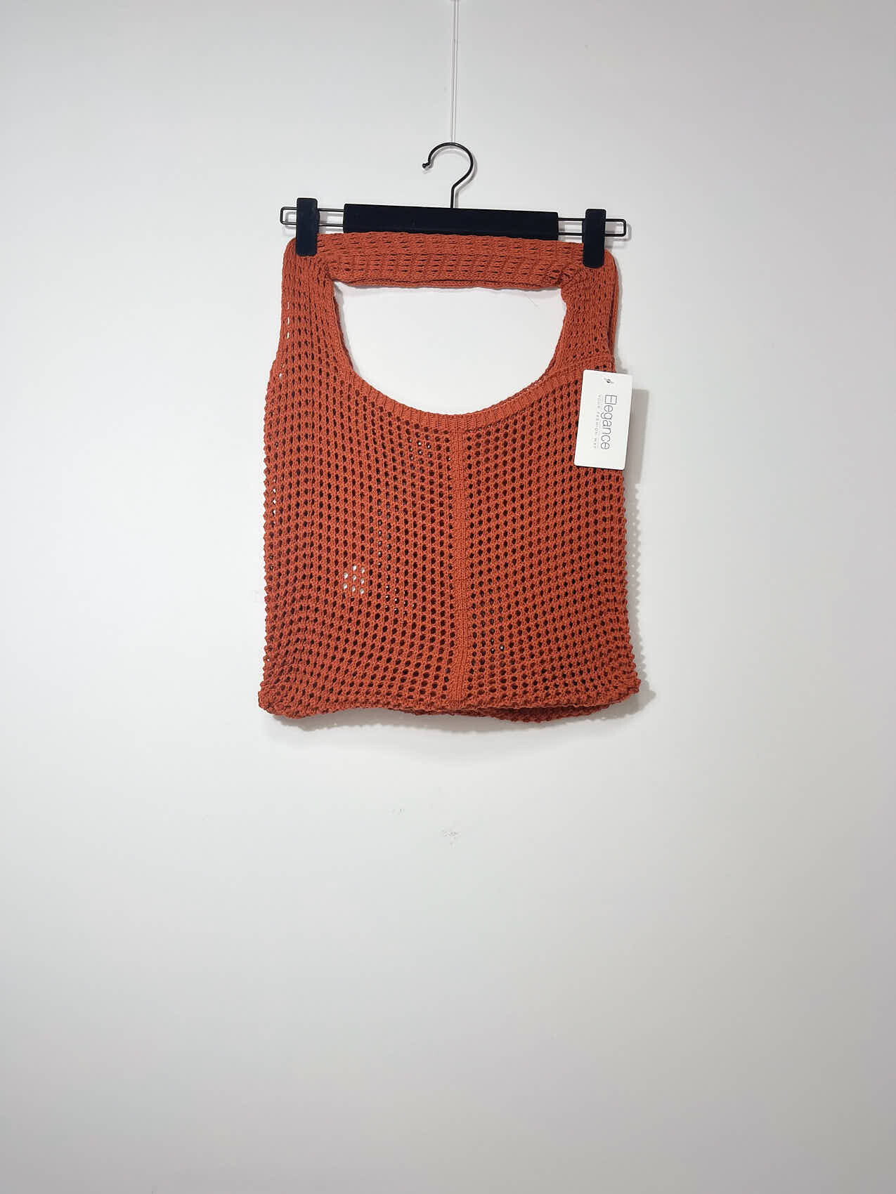 Grossista Elegance - Borsa a sacco all'uncinetto con coulisse