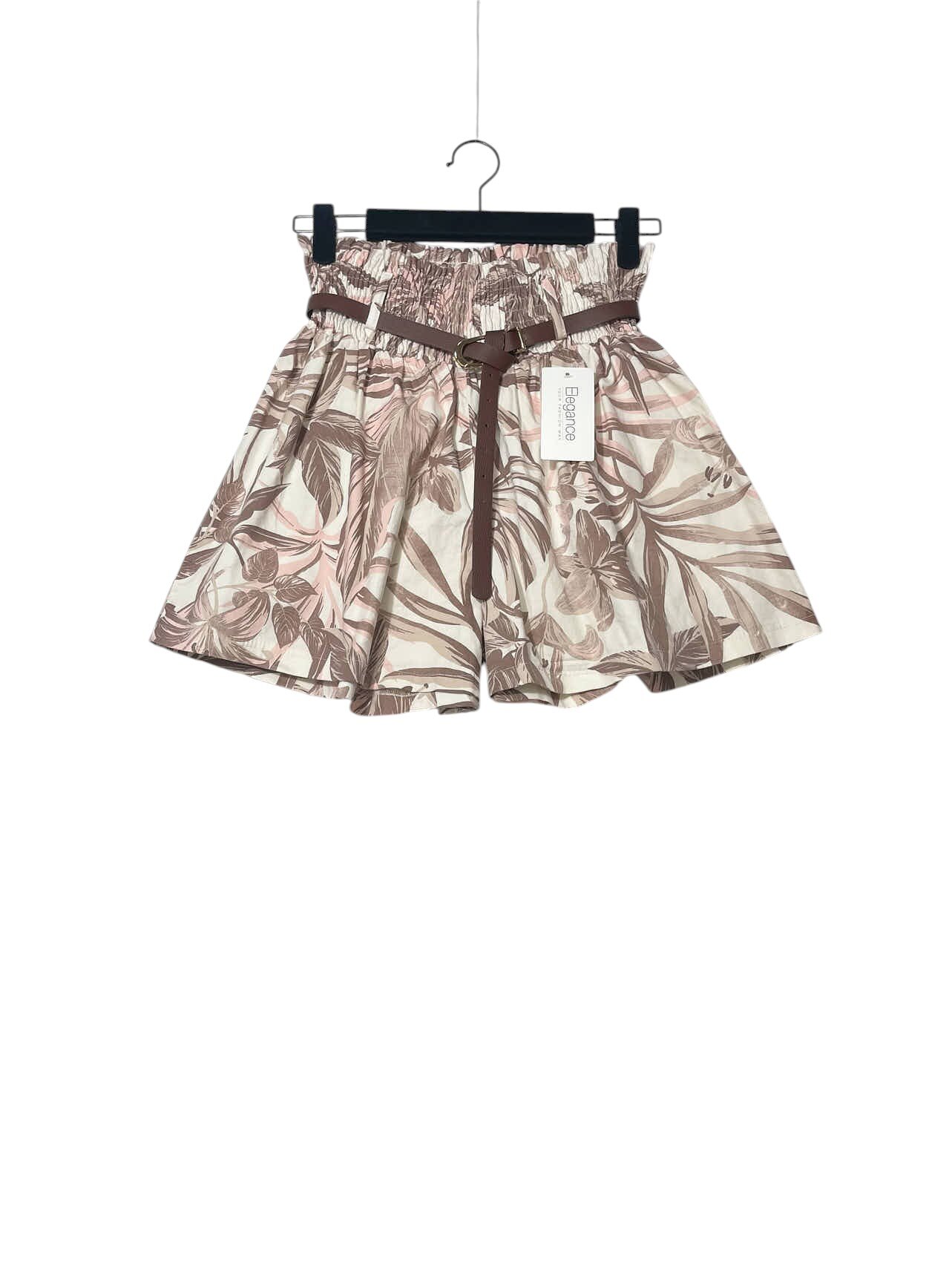 Wholesaler Elegance - Elastic waist shorts with belt