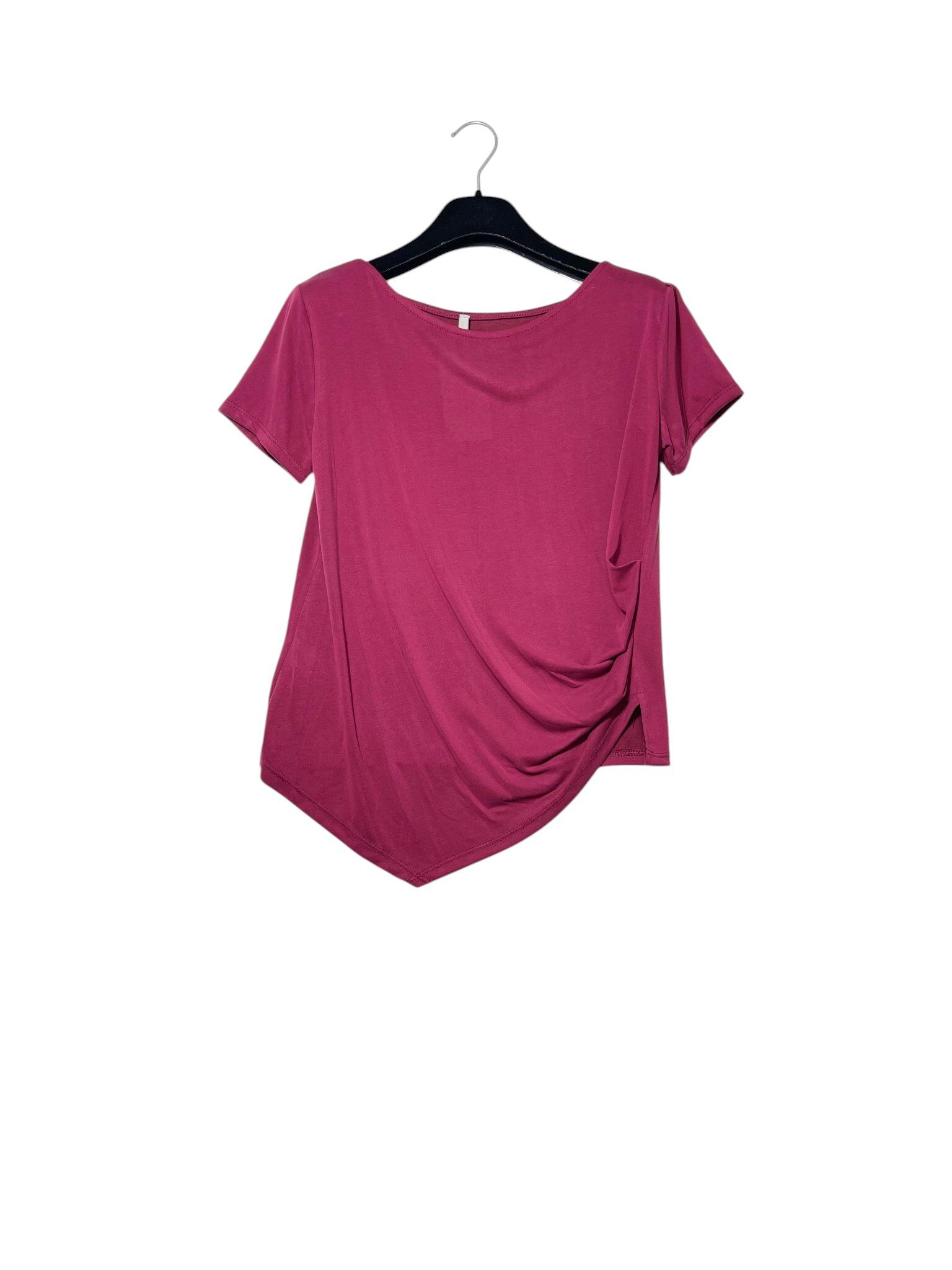 Wholesaler Elegance - Asymmetric side-gathered t-shirt