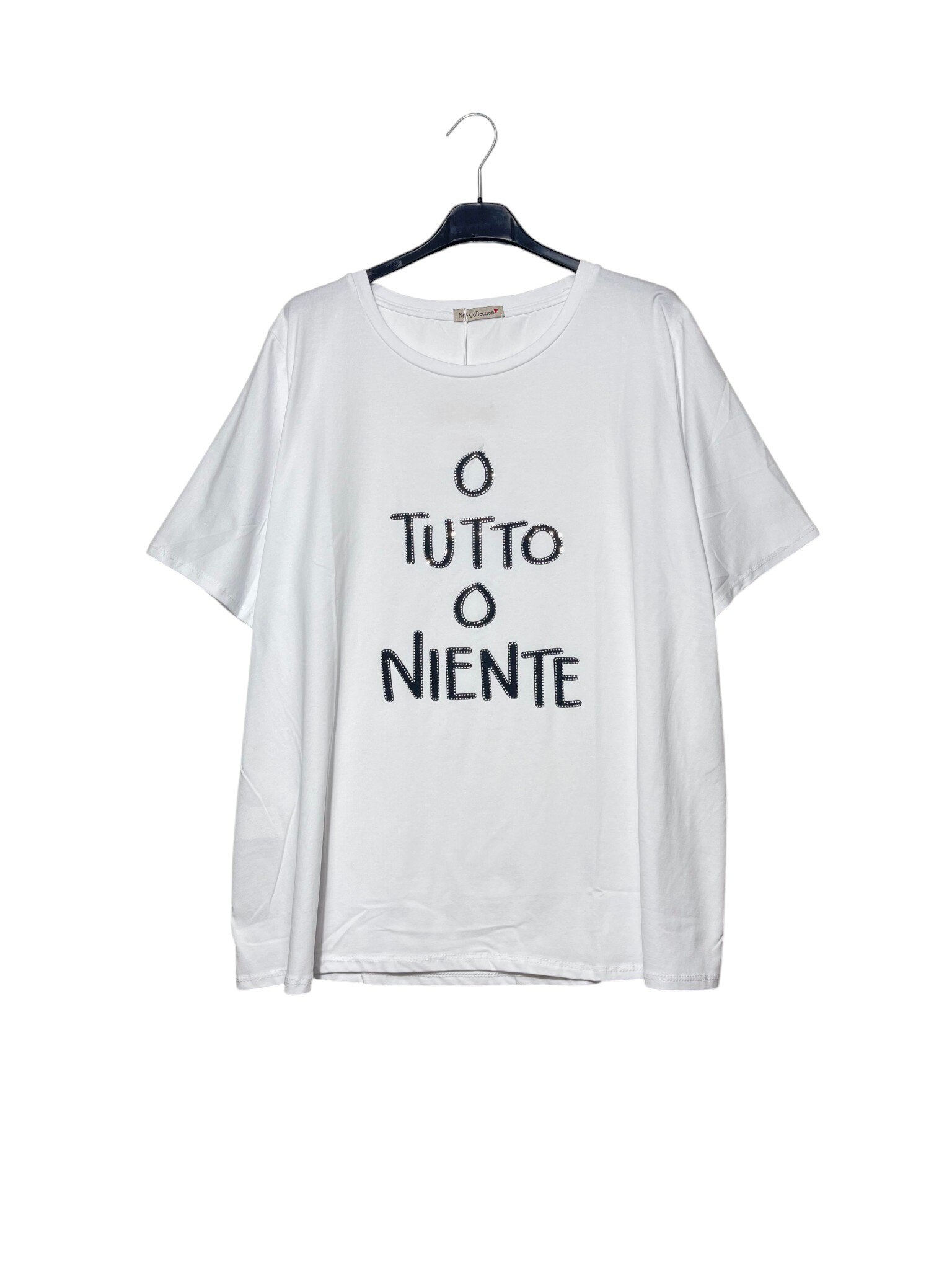 Mayorista Elegance - Camiseta de talla grande con la frase TODO O NADA
