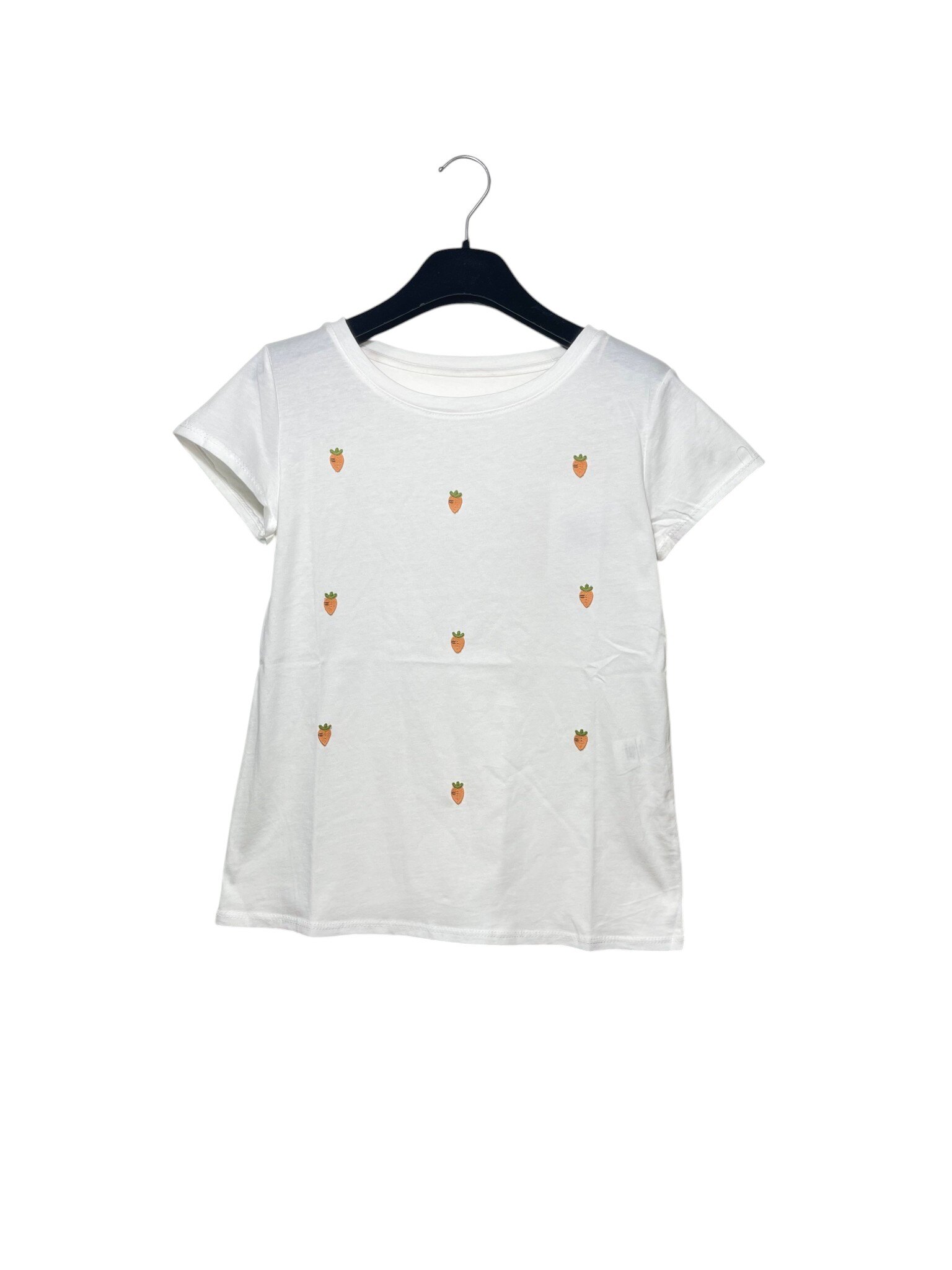Mayorista Elegance - Camiseta con bordados de zanahorias