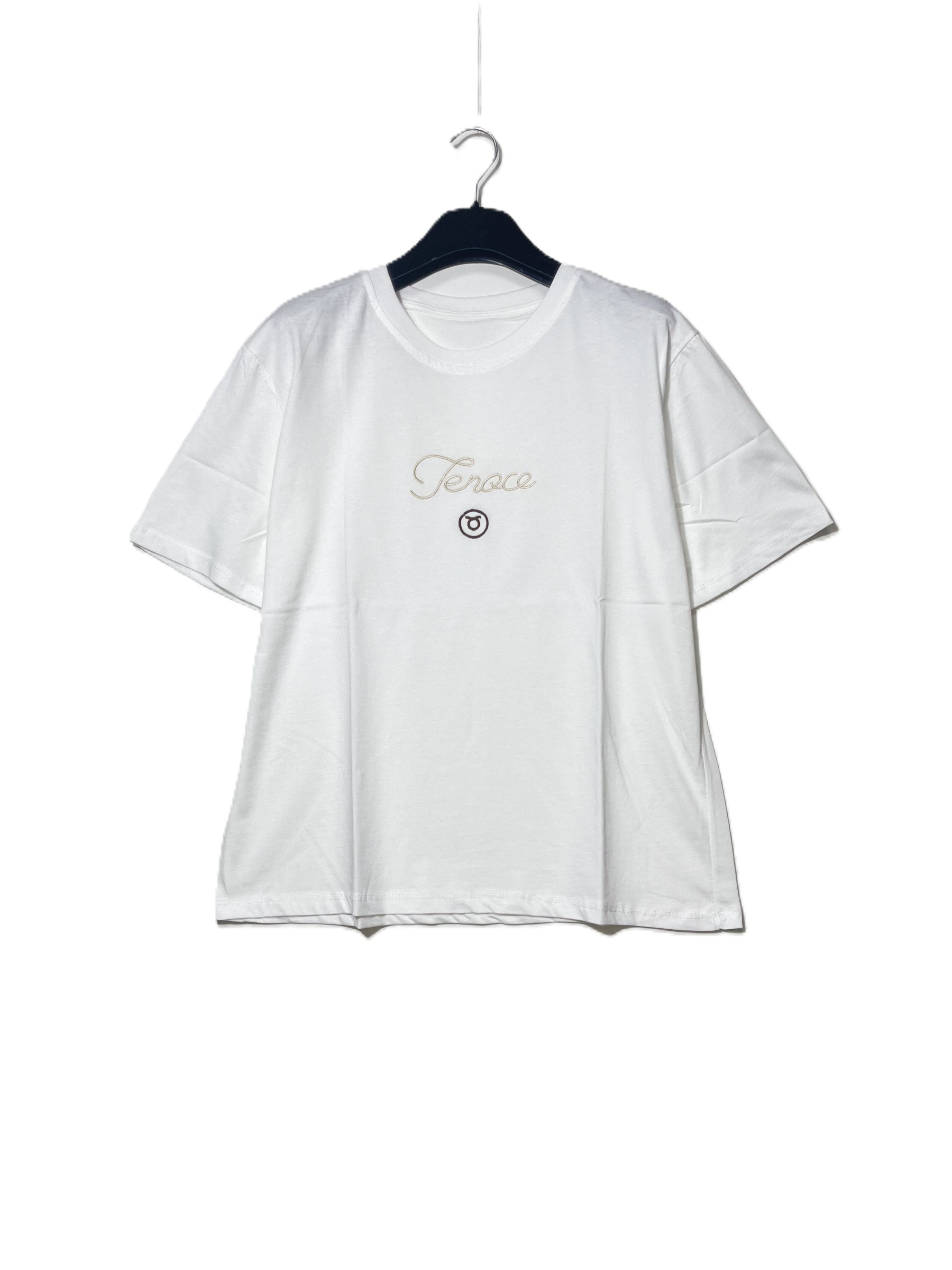Grossista Elegance - T-shirt media in puro cotone con segni zodiacali