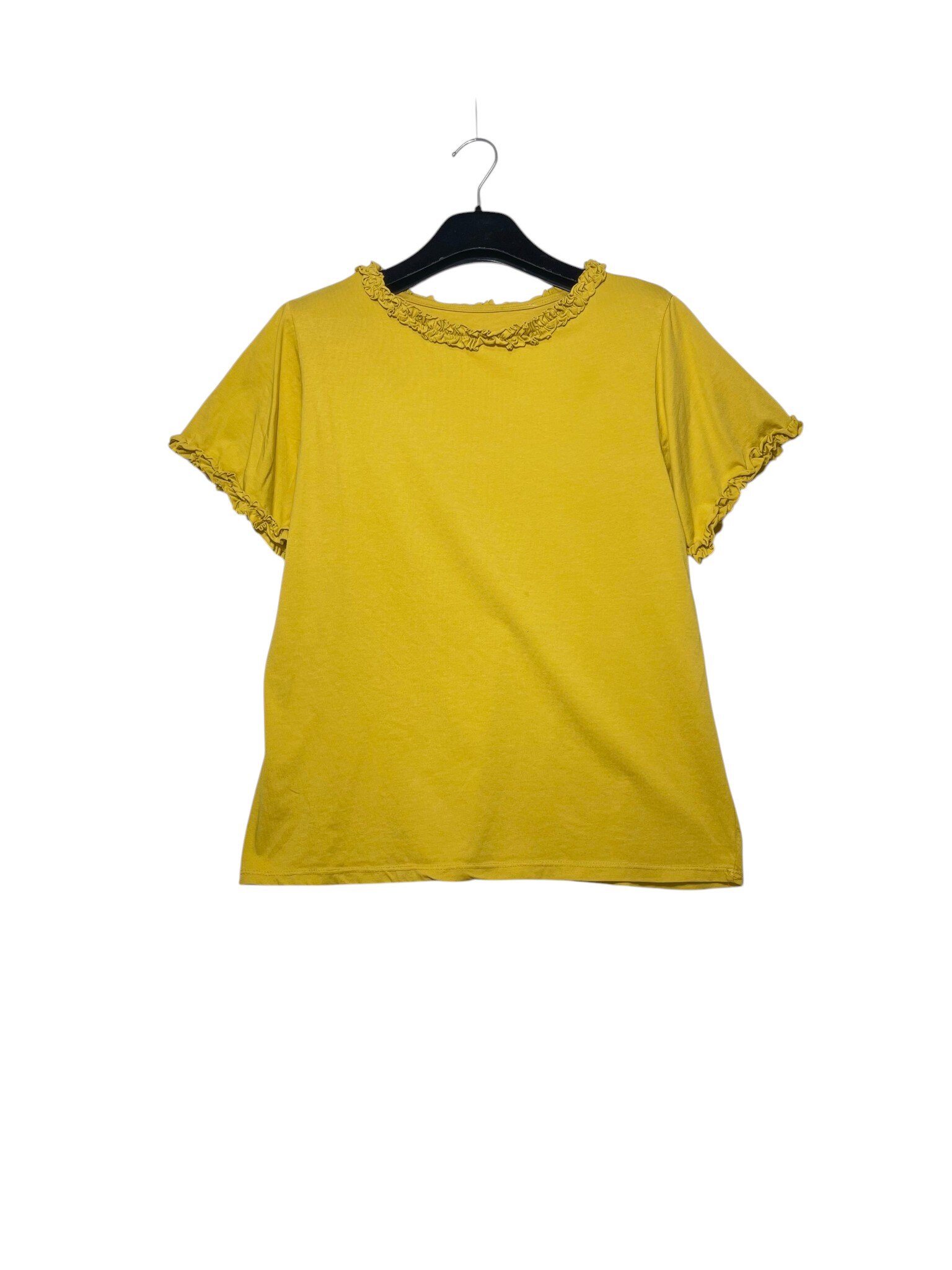 Wholesaler Elegance - T-shirt with ruched collar and sleeves
