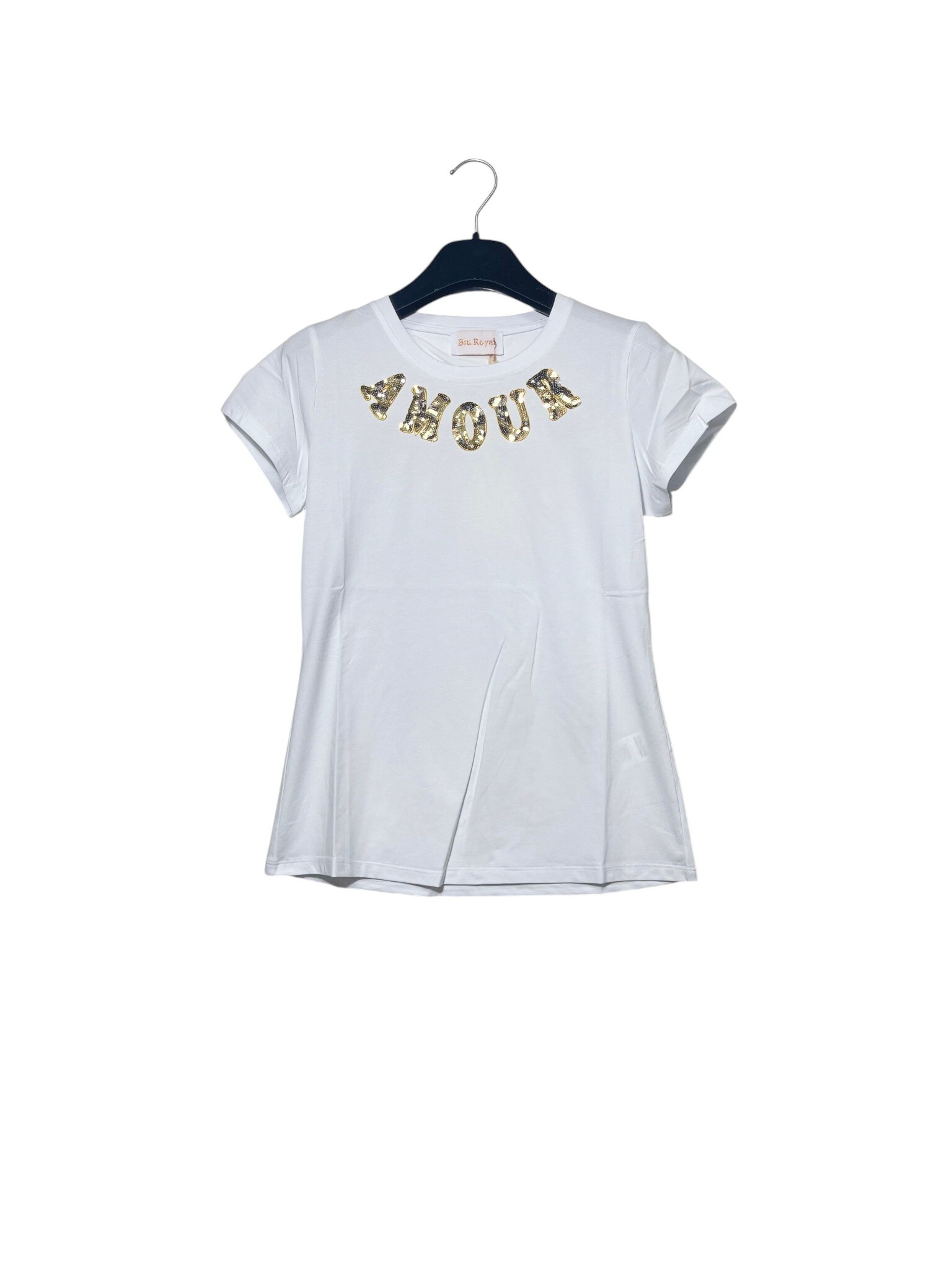 Wholesaler Elegance - Slim-fit T-shirt with sequin love lettering