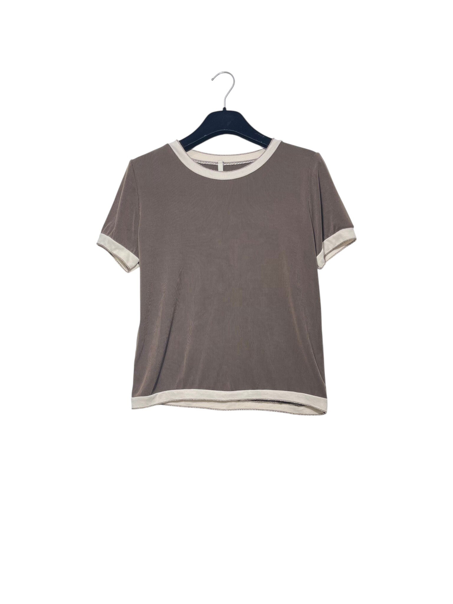 Mayorista Elegance - Camiseta de canalé fino bicolor