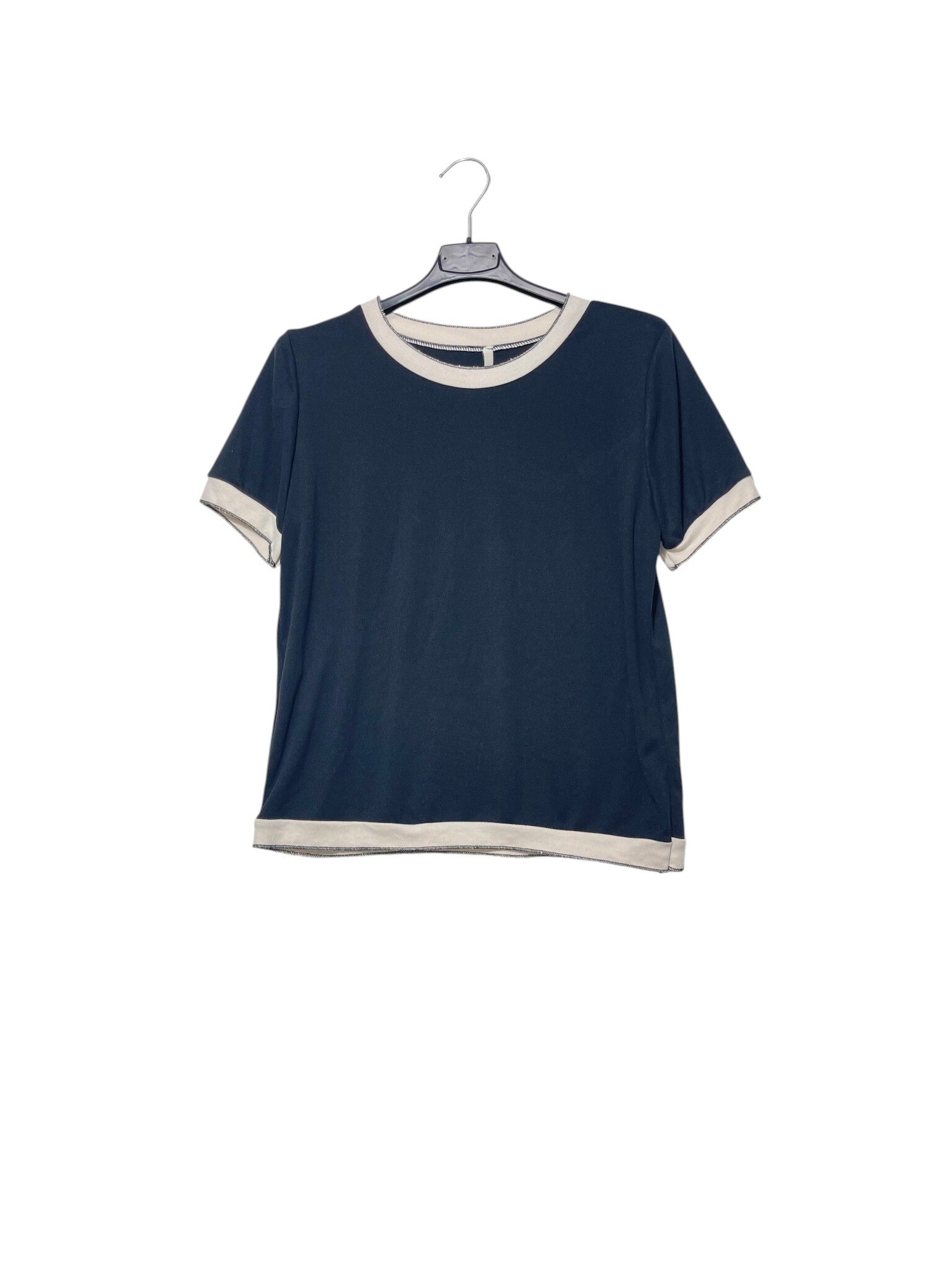 Wholesaler Elegance - Fine ribbed two-tone t-shirt