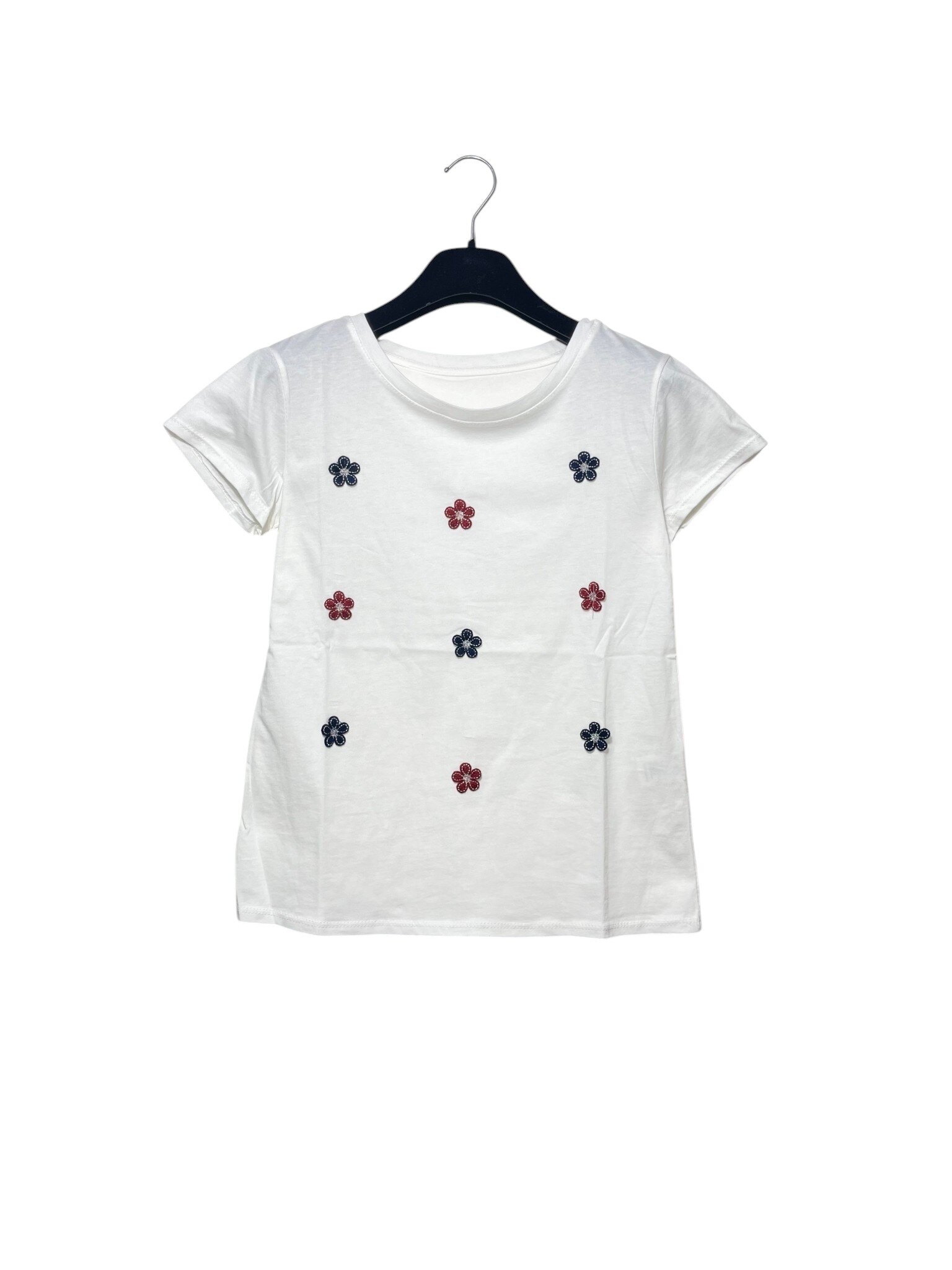 Mayorista Elegance - Camiseta con bordados de flores