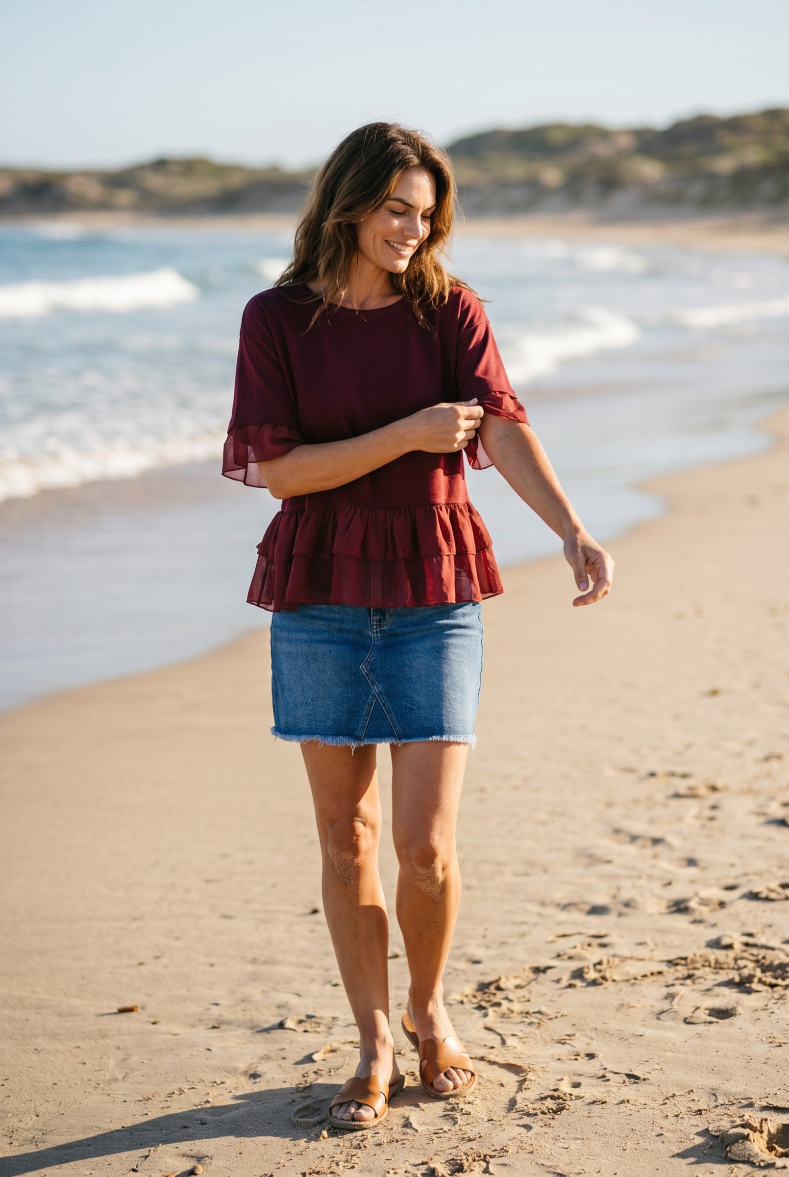 Mayorista Elegance - Camiseta con volantes