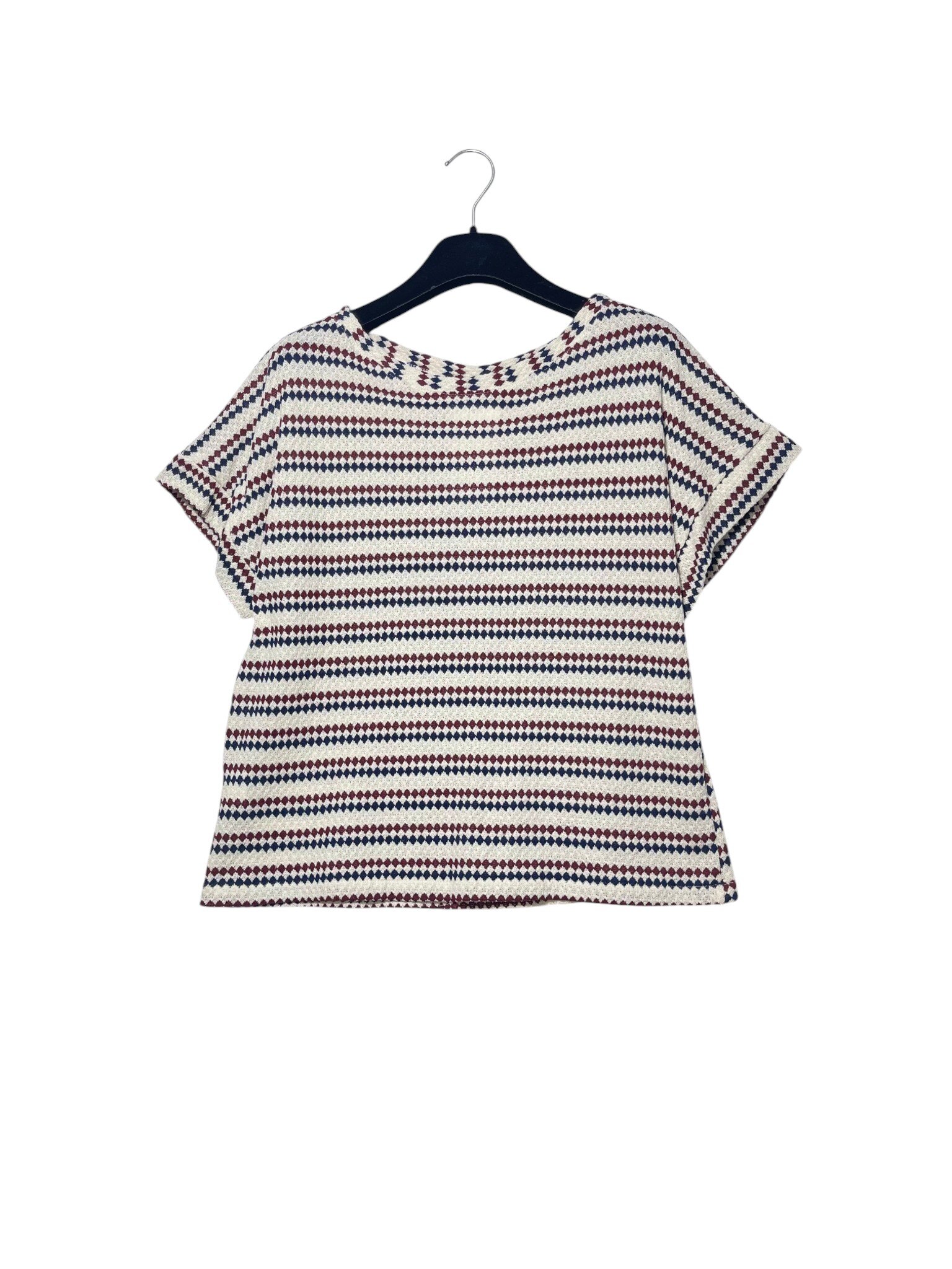 Mayorista Elegance - Camiseta de punto con pequeños rombos