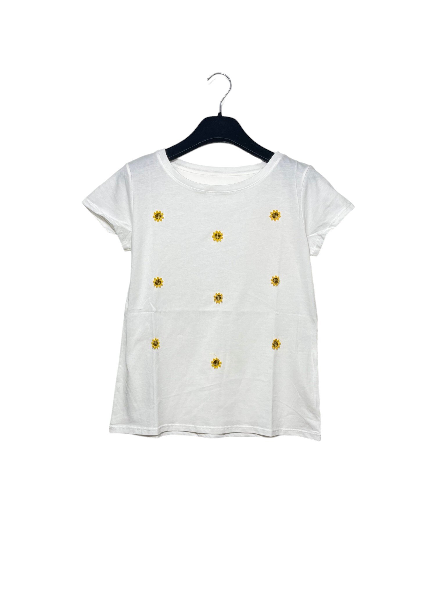 Mayorista Elegance - Camiseta con bordados de girasol