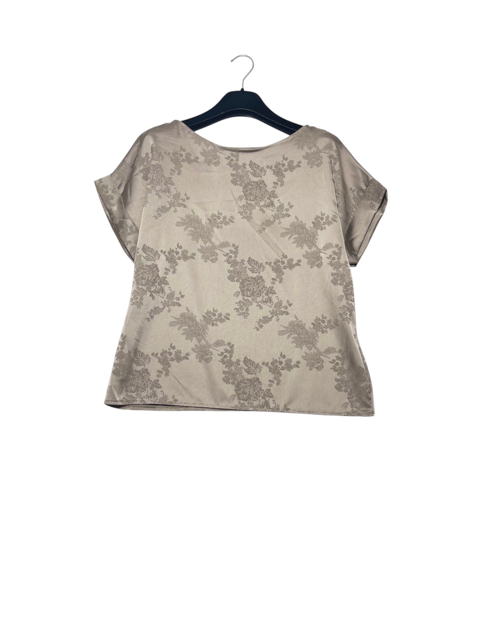 Grossiste Elegance - T-shirt en satin imprimé fleur