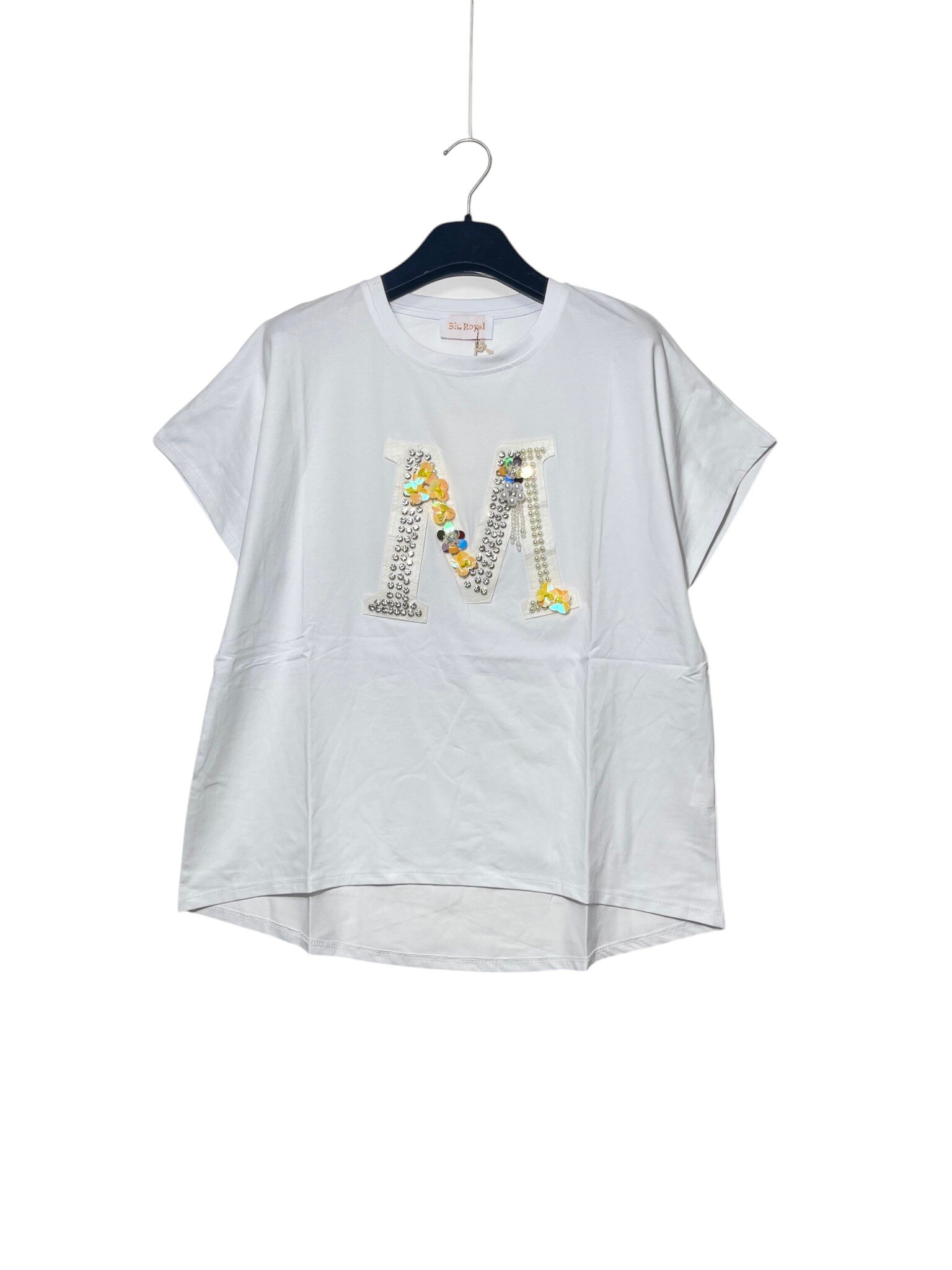 Wholesaler Elegance - Oversized T-shirt with letter M applique