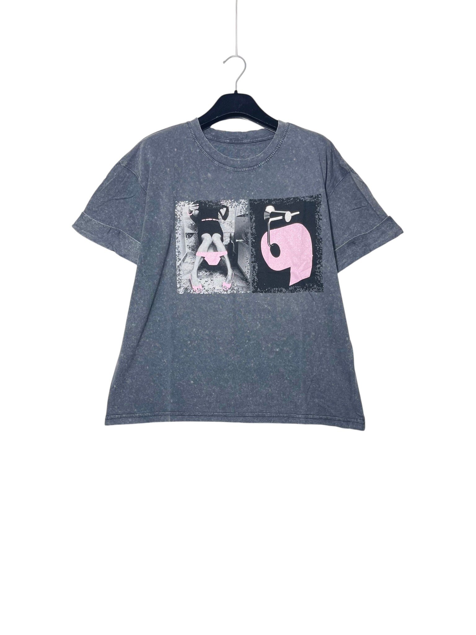 Wholesaler Elegance - Stone wash T-shirt with print