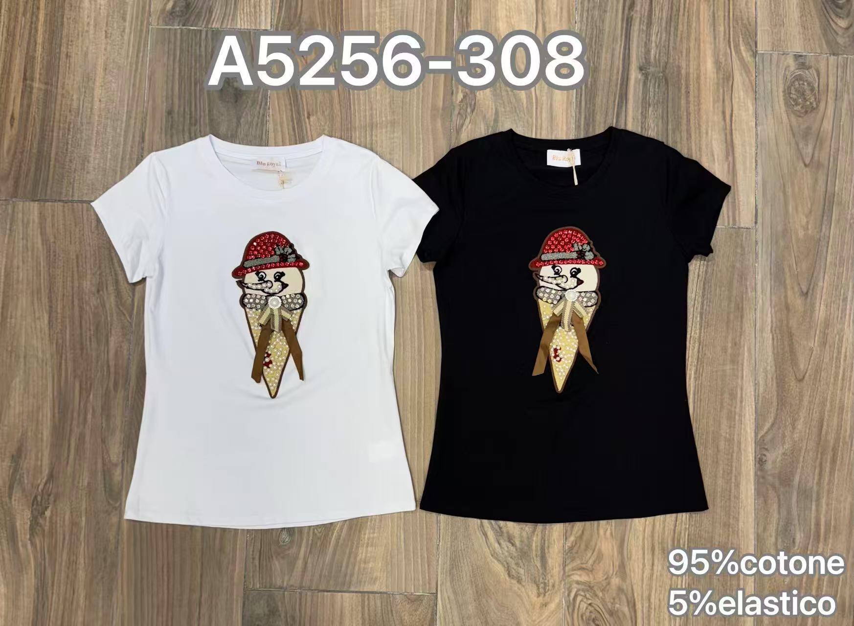 Wholesaler Elegance - Slim fit T-shirt with ice cream-shaped applique