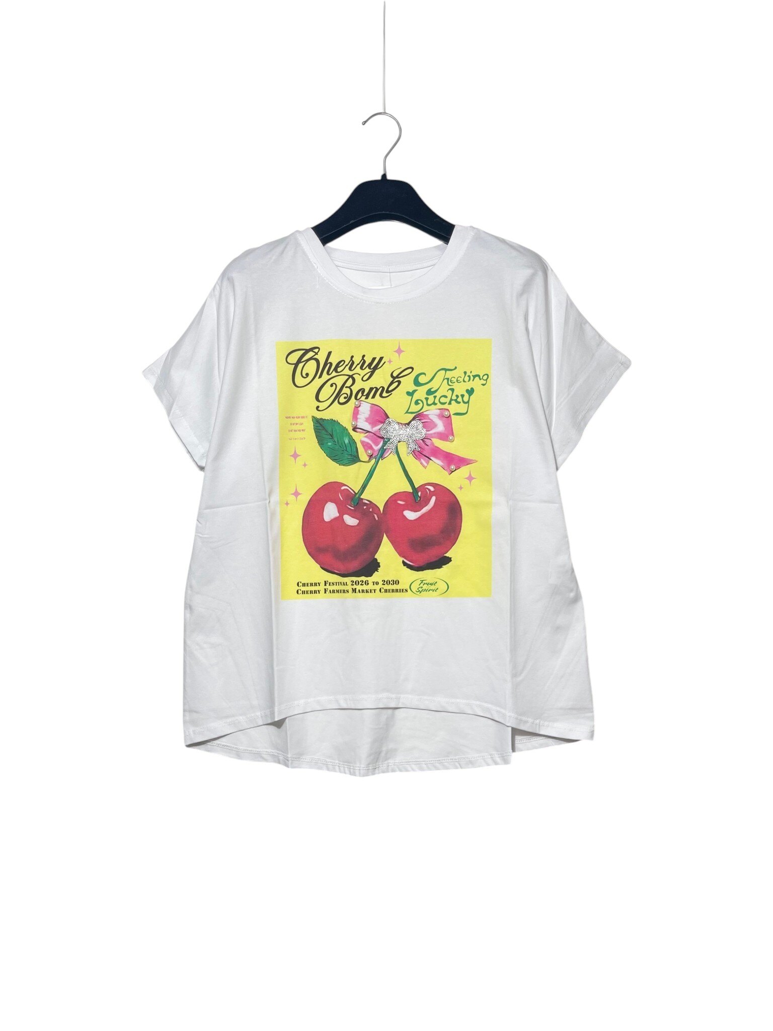 Wholesaler Elegance - Oversized T-shirt with cherry print