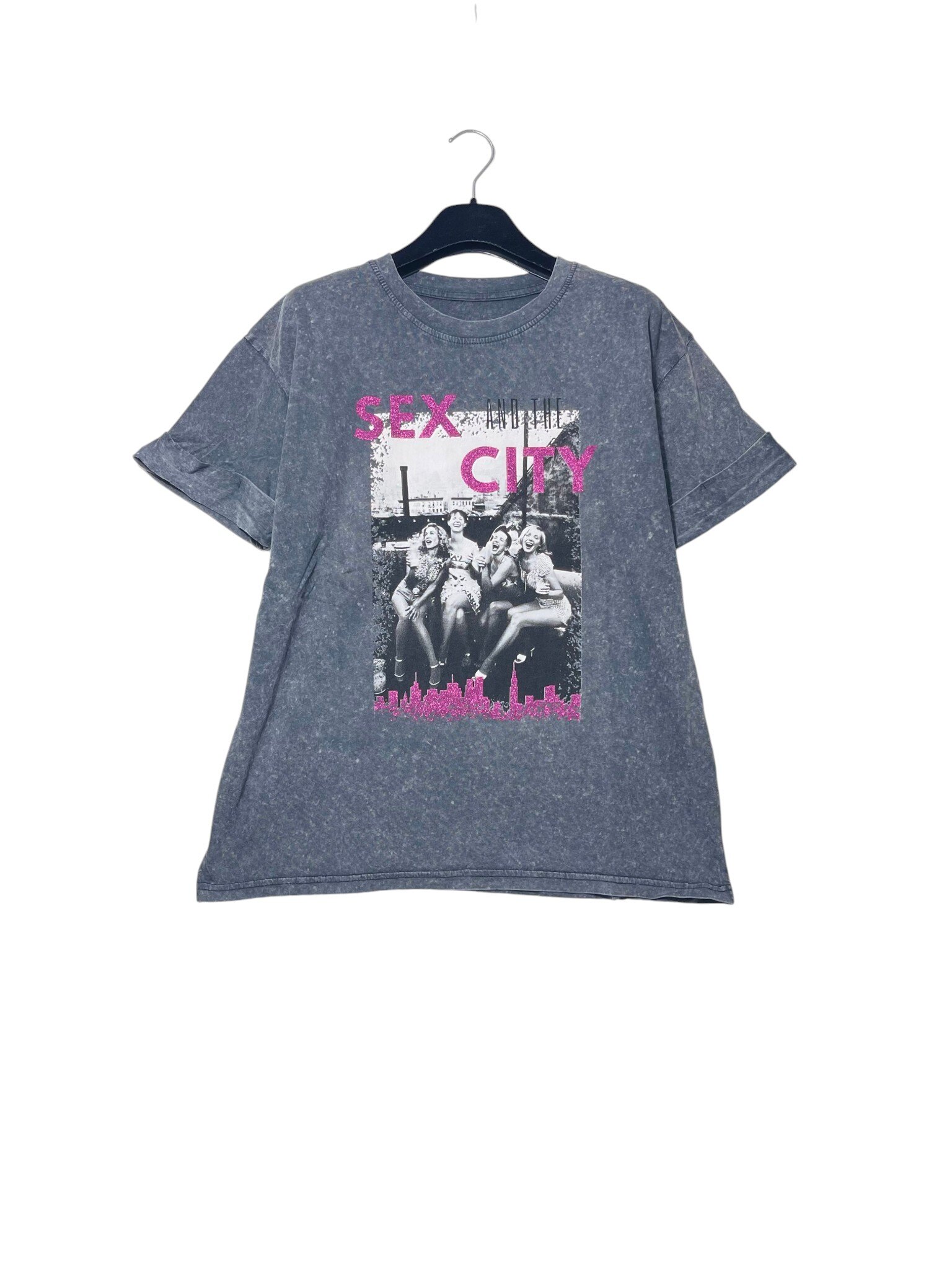 Wholesaler Elegance - Stone wash T-shirt with print