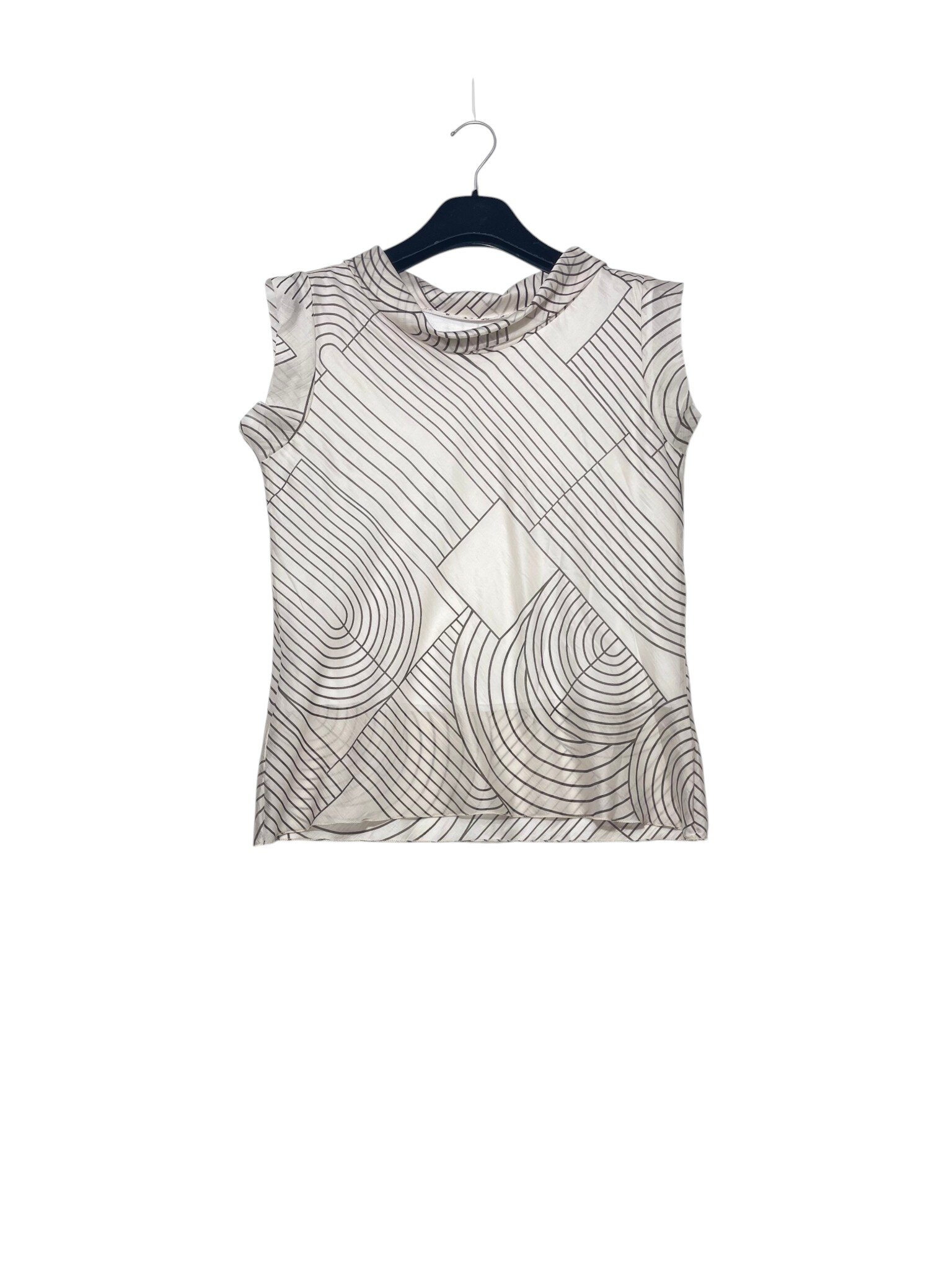 Mayorista Elegance - Blusa de lyocell con estampado geométrico, forrada por dentro