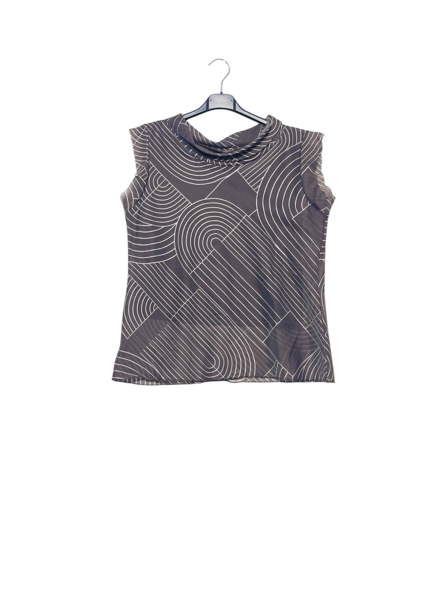 Wholesaler Elegance - Lyocell blouse with geometric print, lined inside