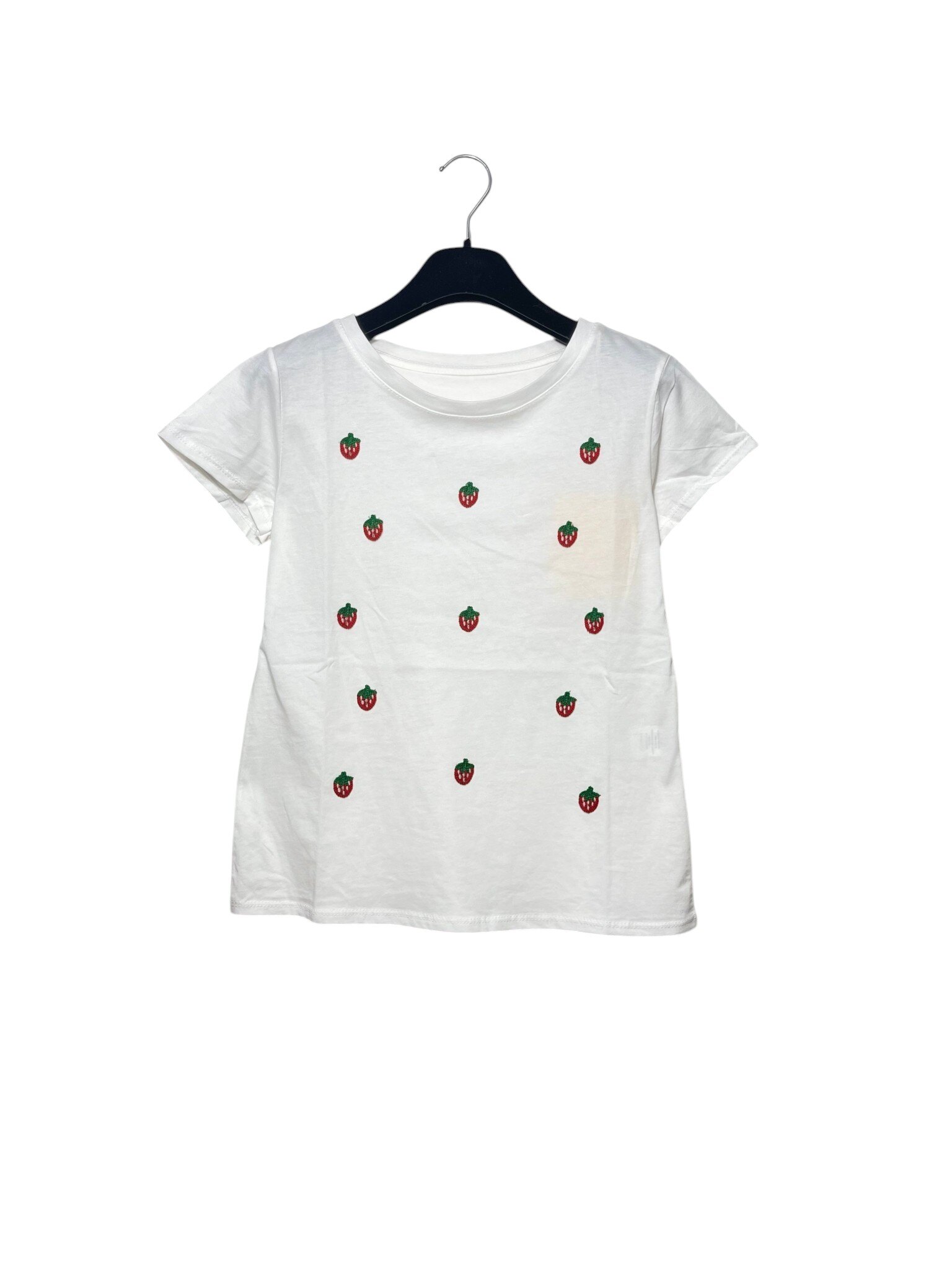 Mayorista Elegance - Camiseta con bordados de fresitas