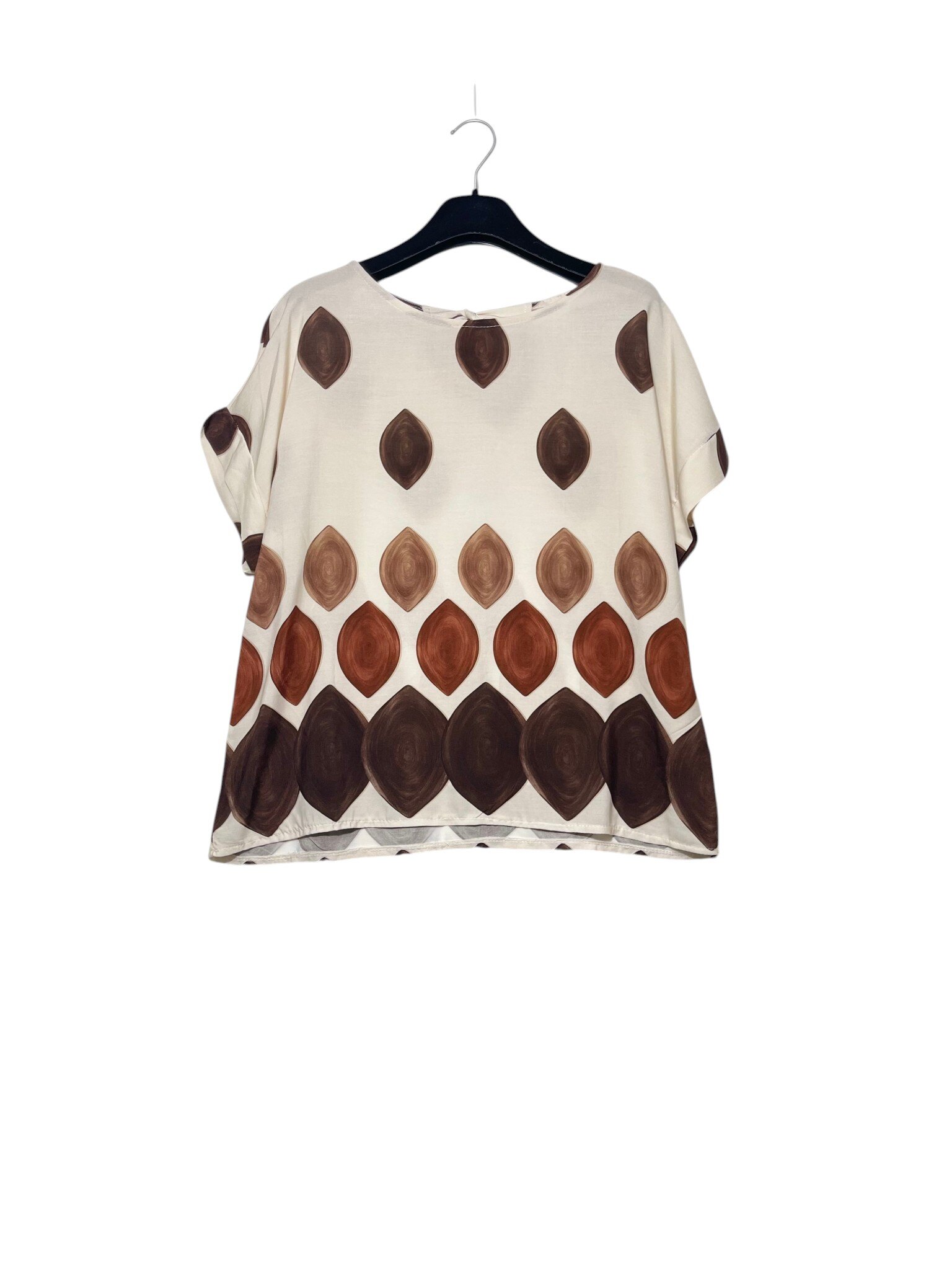 Wholesaler Elegance - Top with bow at the back, geometric print