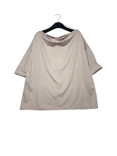 Grossiste Elegance - T-shirt grande taille col doux Grossiste Elegance - T-shirt grande taille col doux