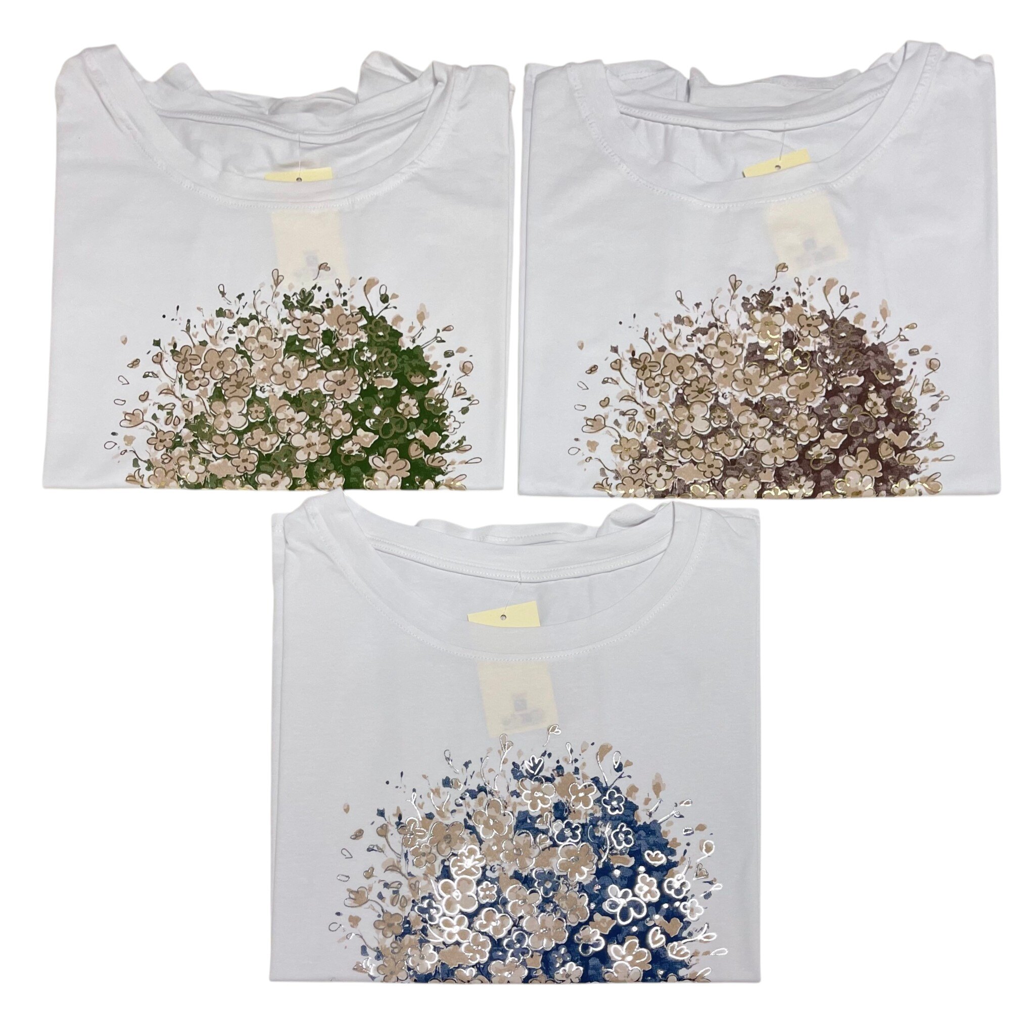 Mayorista Elegance - Camiseta oversize con estampado de flores