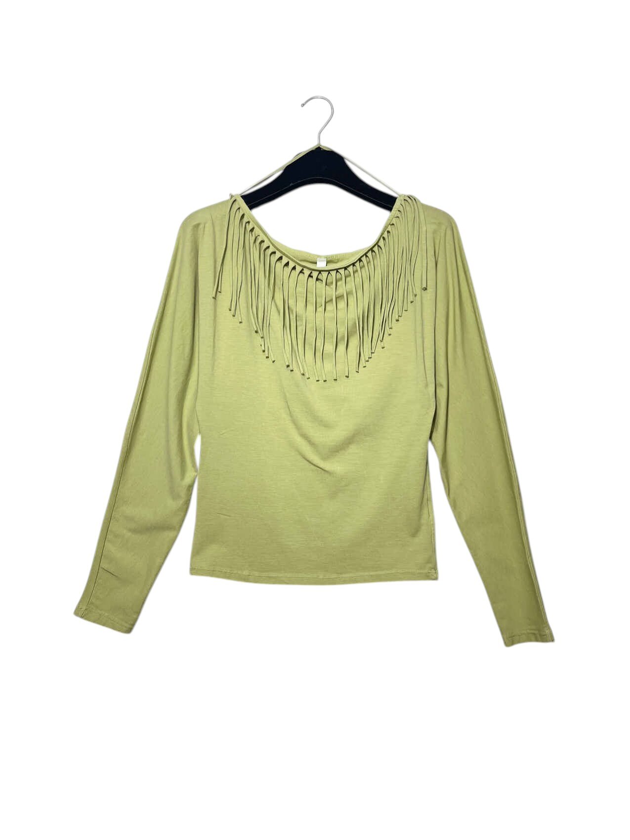 Grossista Elegance - Maglietta scollo largo con frange