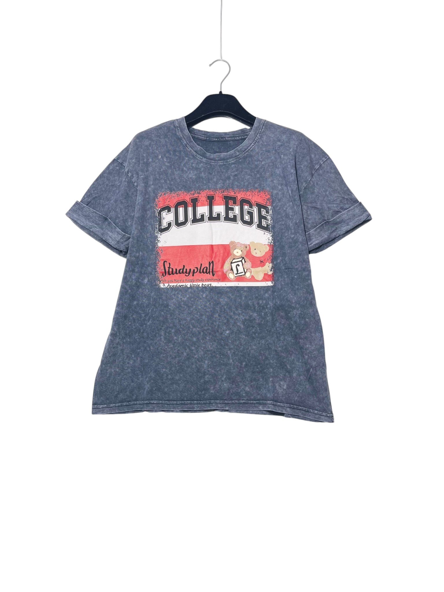 Wholesaler Elegance - Medium stone wash T-shirt with print