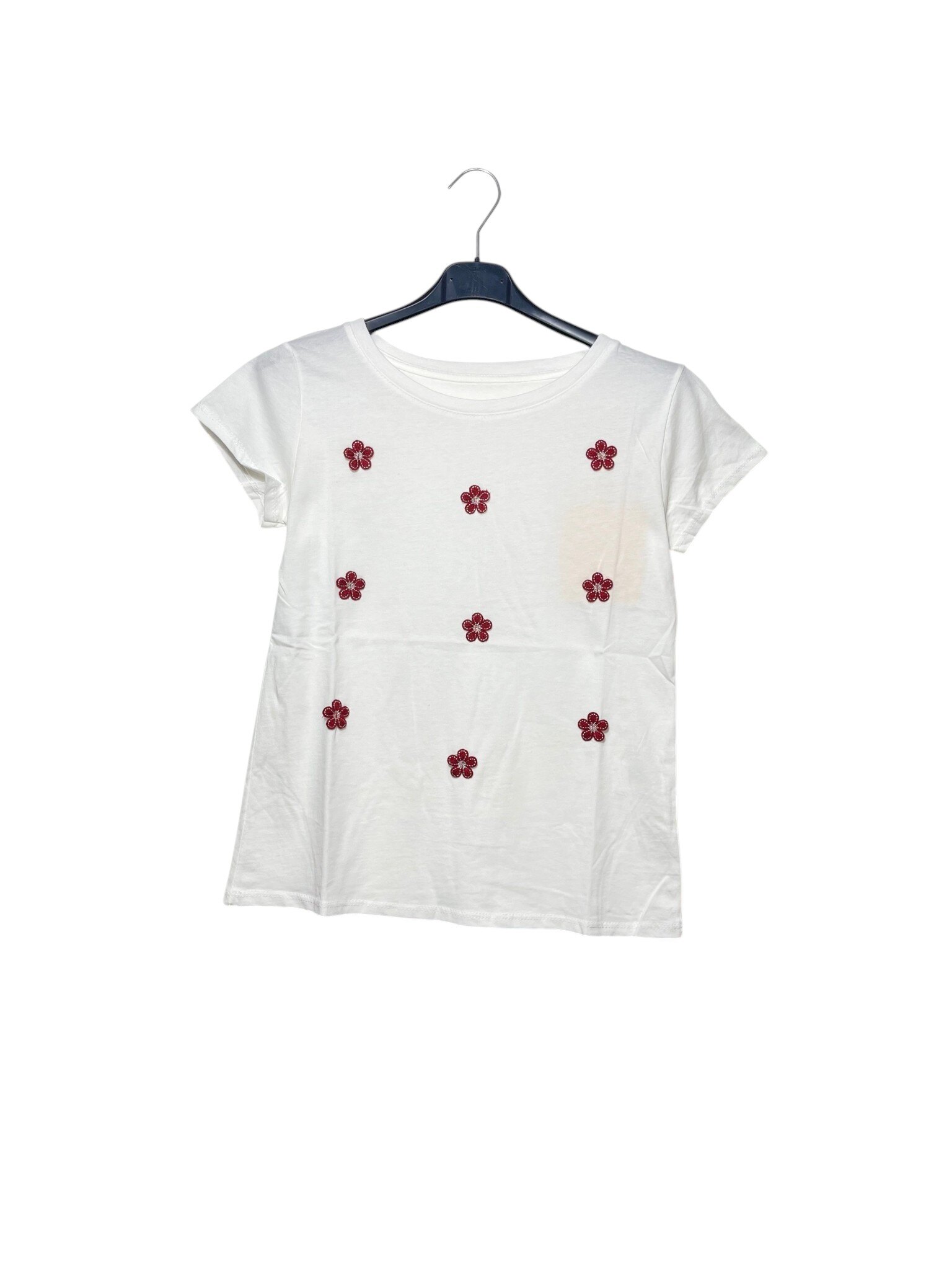 Wholesaler Elegance - T-shirt with floral embroidery
